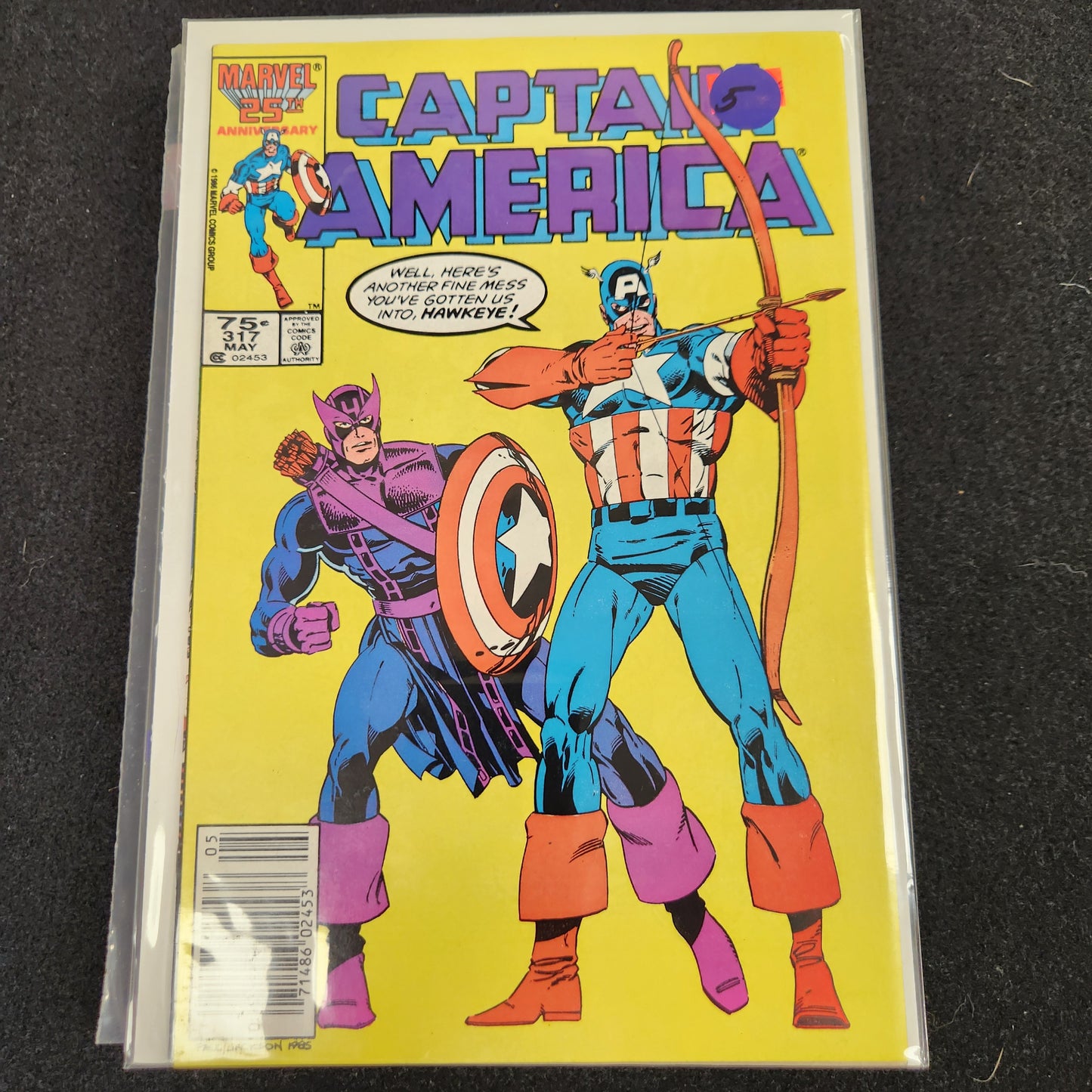 Captain America – Marvel – 1968–1996 – Volume 1 – Ongoing Series – #317
