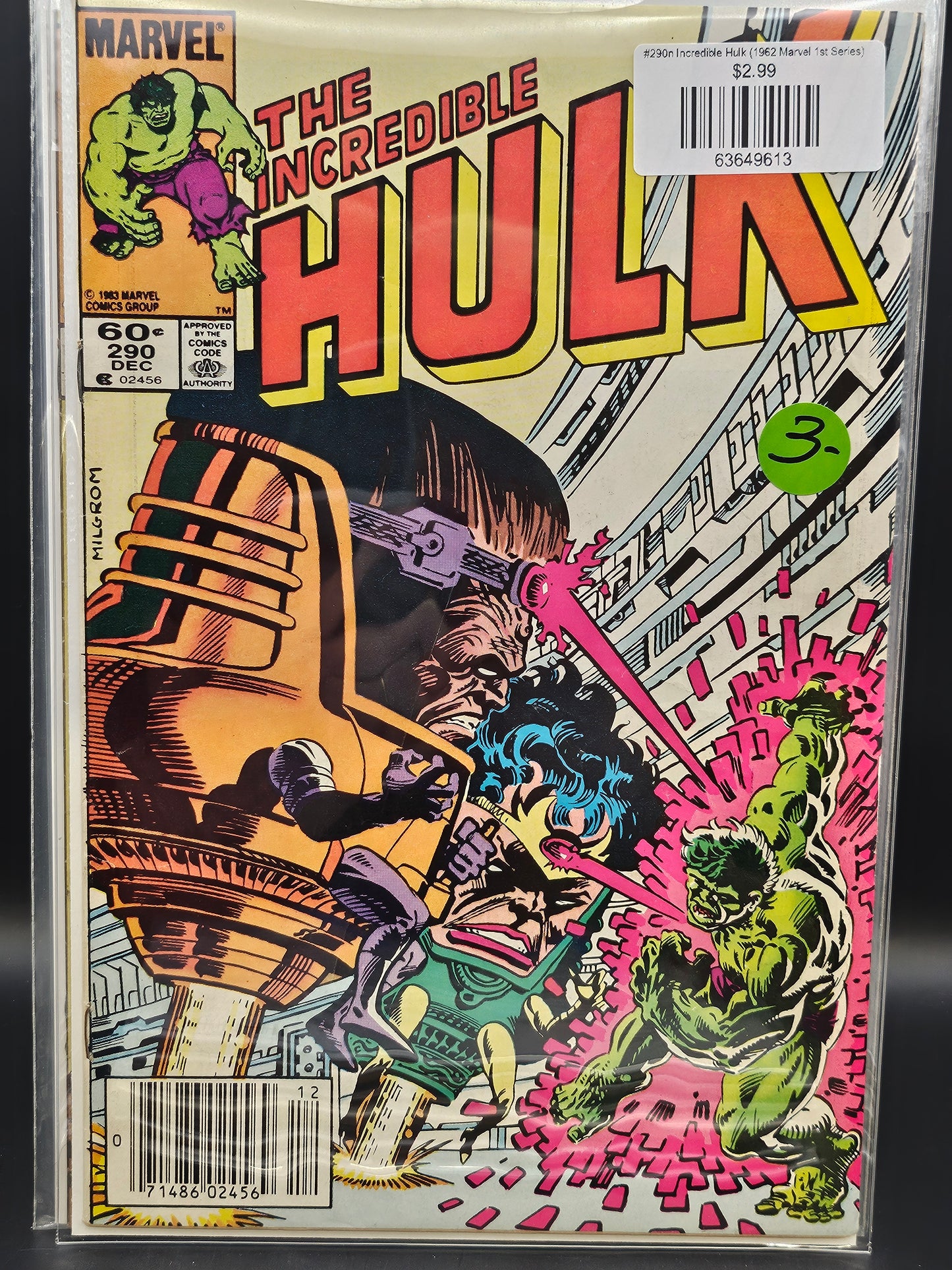#290n Incredible Hulk (1962 Marvel 1st Series)