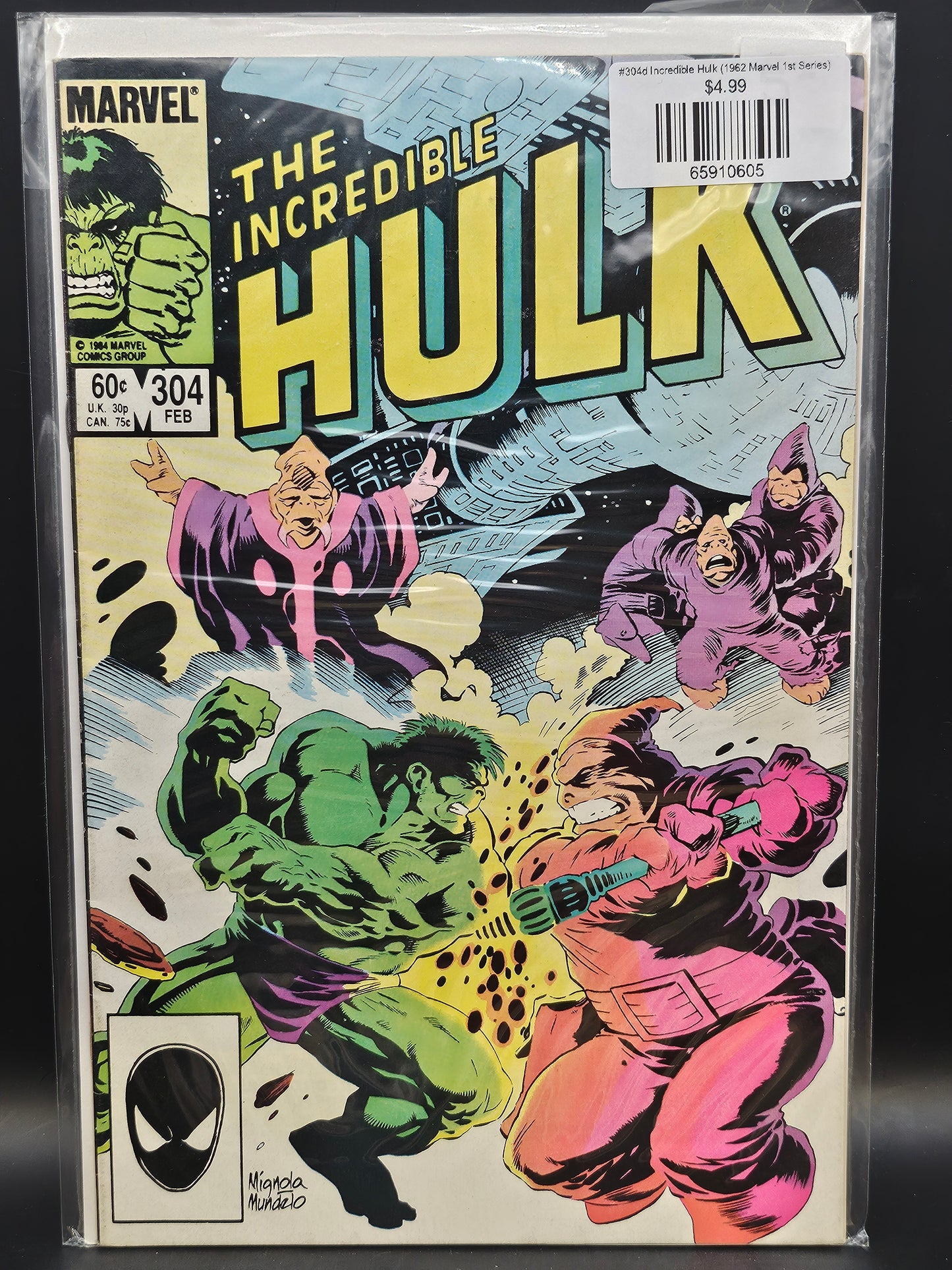 #304d Incredible Hulk (1962 Marvel 1st Series)