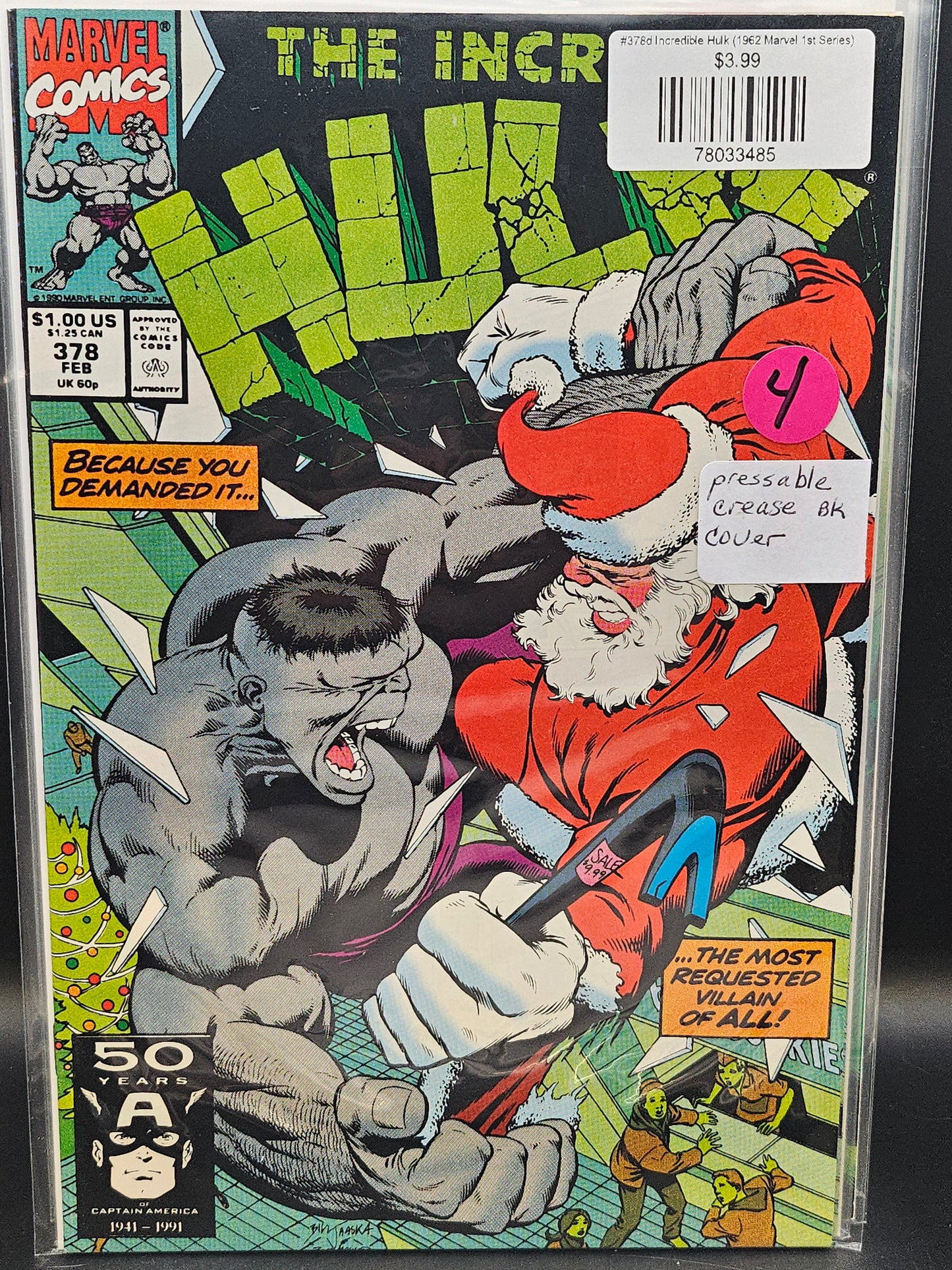 #378d Incredible Hulk (1962 Marvel 1st Series)