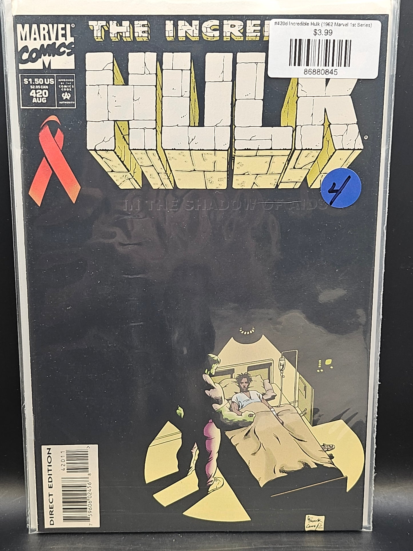 #420d Incredible Hulk (1962 Marvel 1st Series)