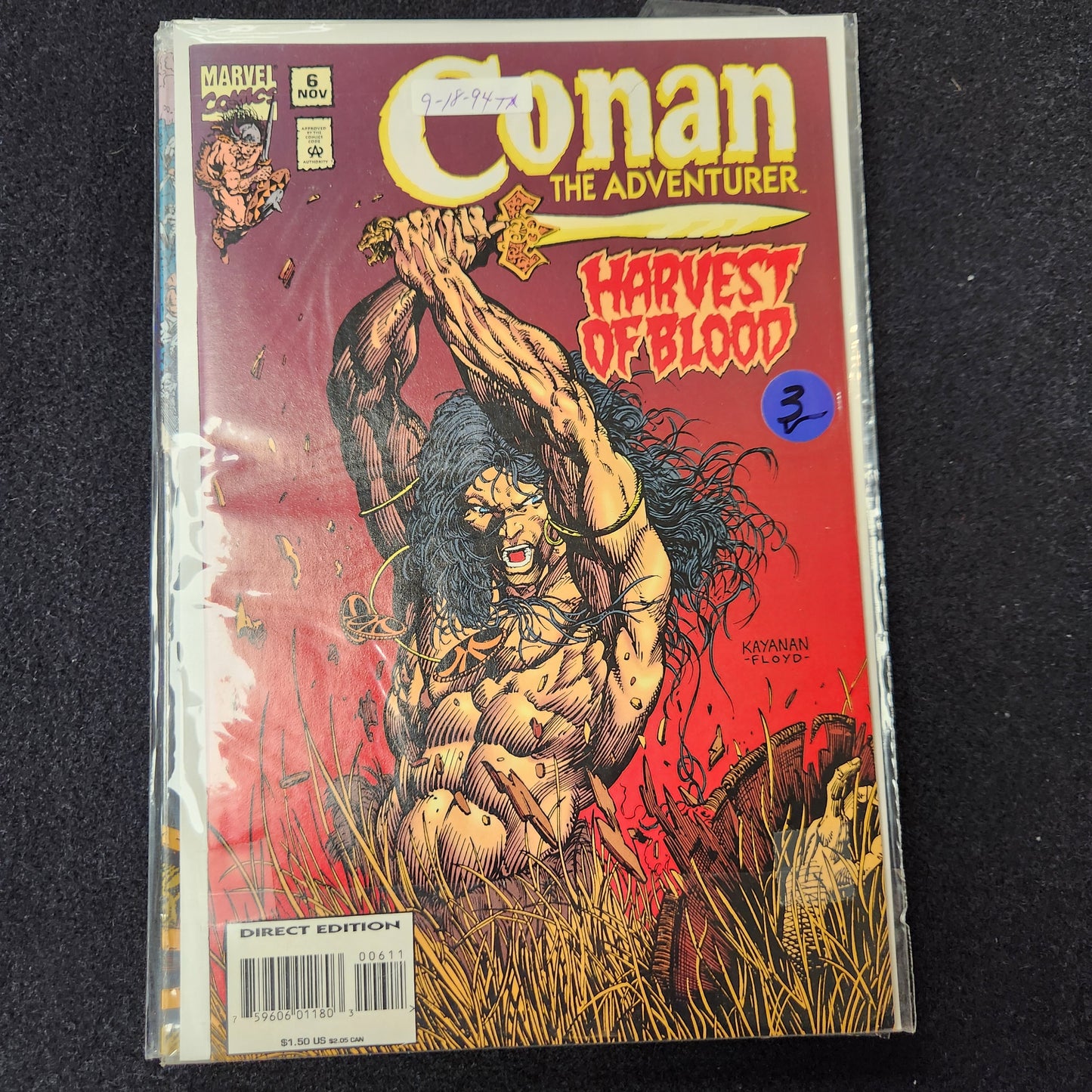 Conan the Adventurer – Marvel Comics – 1994–1995 – Volume 1 – Ongoing Series – #6