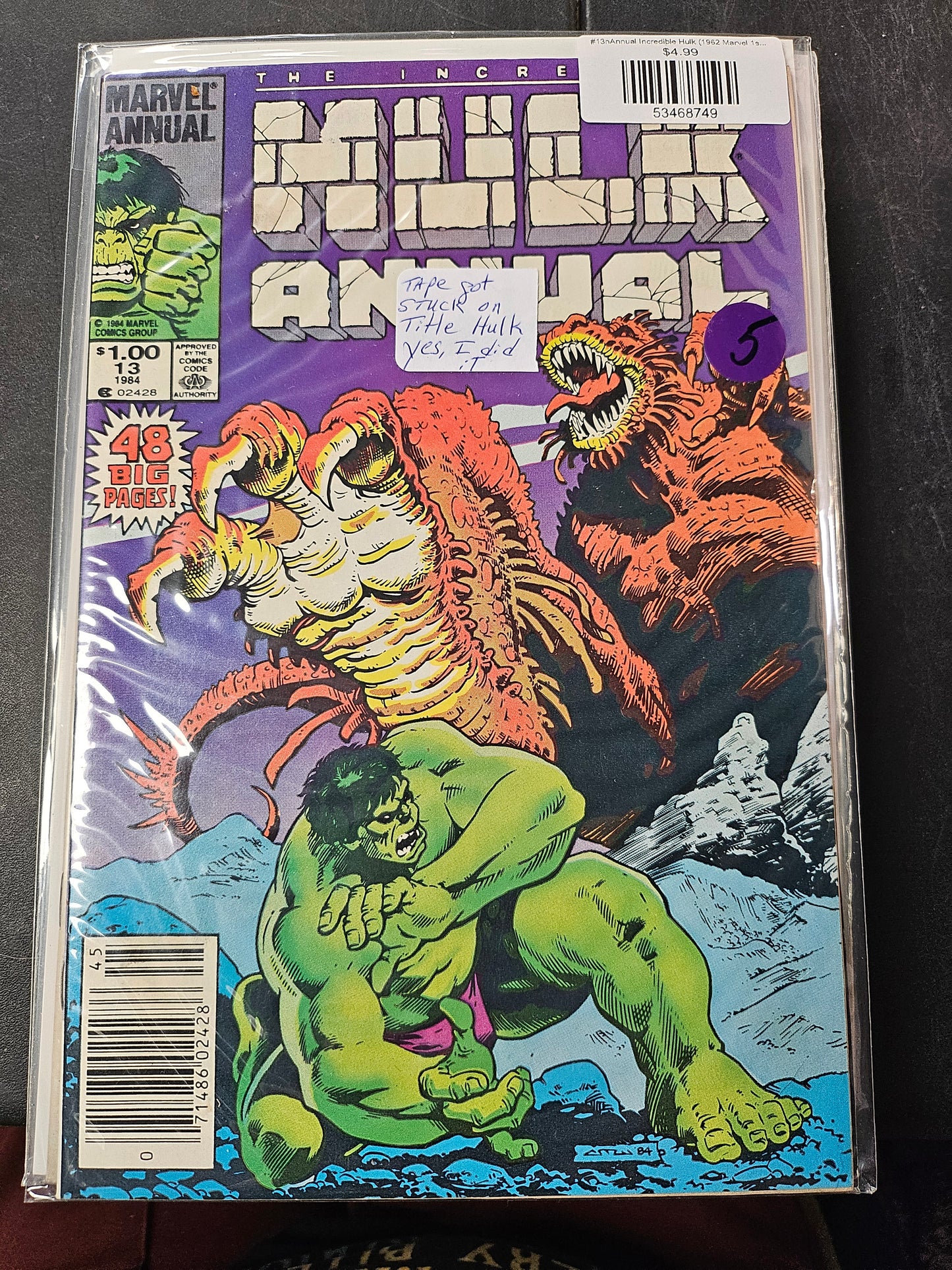 #13nAnnual Incredible Hulk (1962 Marvel 1st Series)