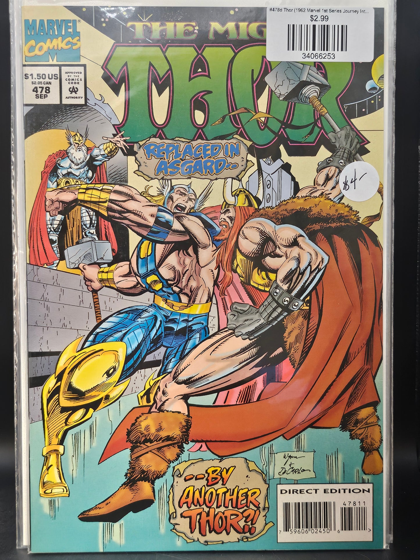 #478d Thor (1962 Marvel 1st Series Journey Into Mystery)