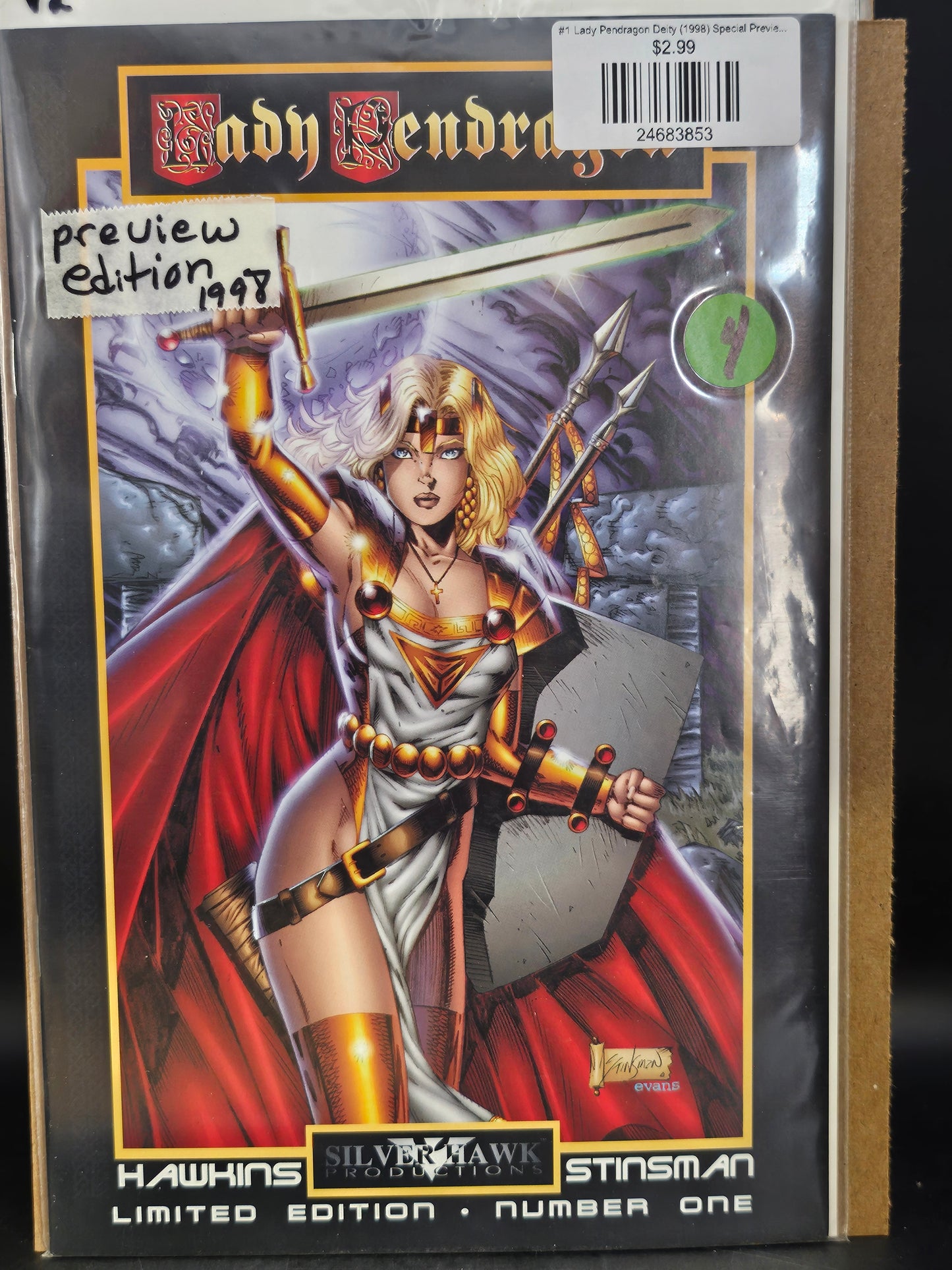 #1 Lady Pendragon Deity (1998) Special Preview Ed Flip Book