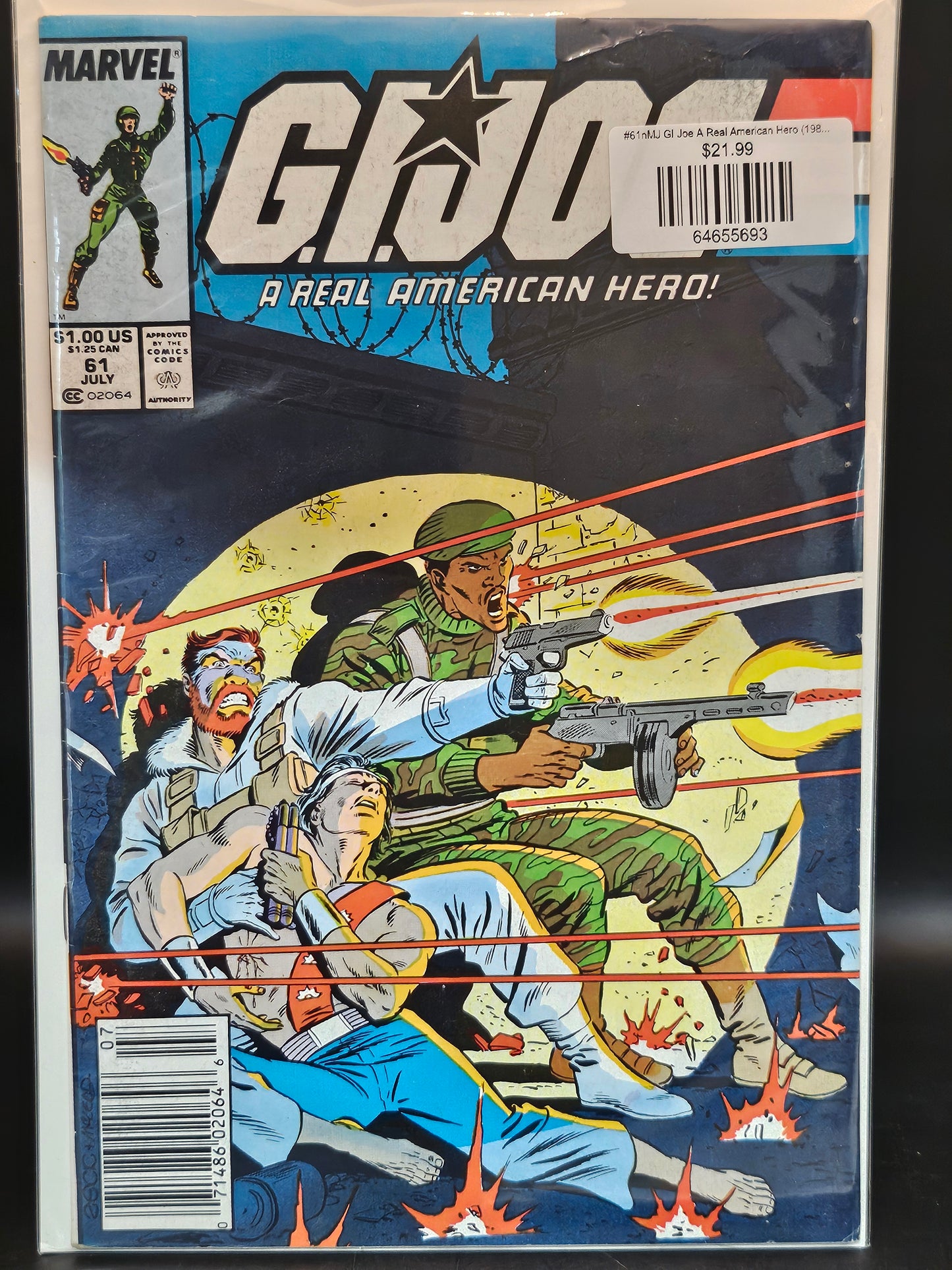 #61nMJ GI Joe A Real American Hero (1982 Marvel)