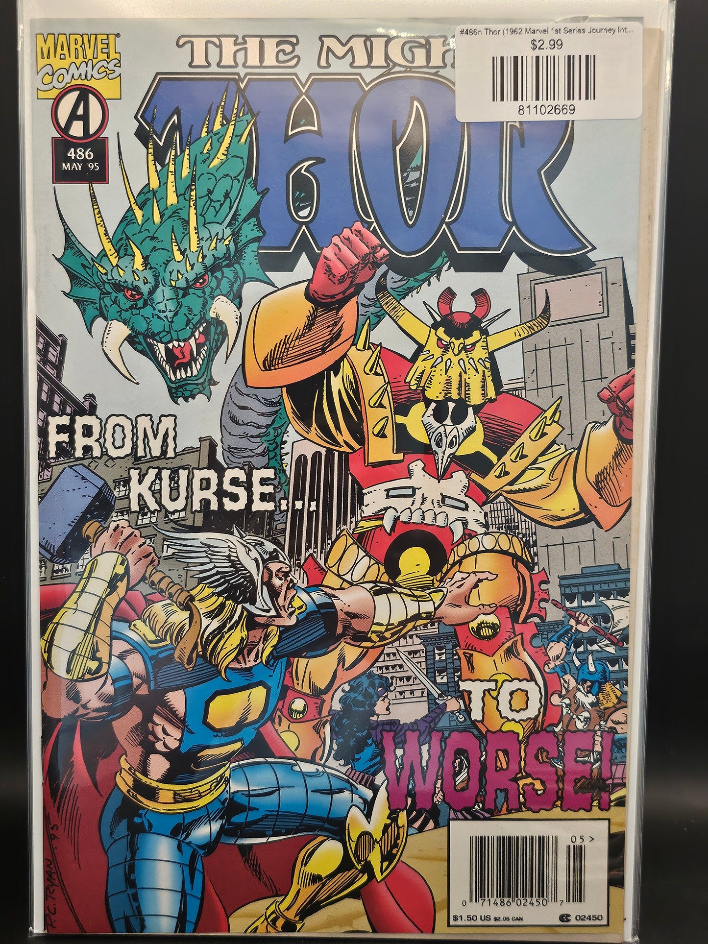 #486n Thor (1962 Marvel 1st Series Journey Into Mystery)