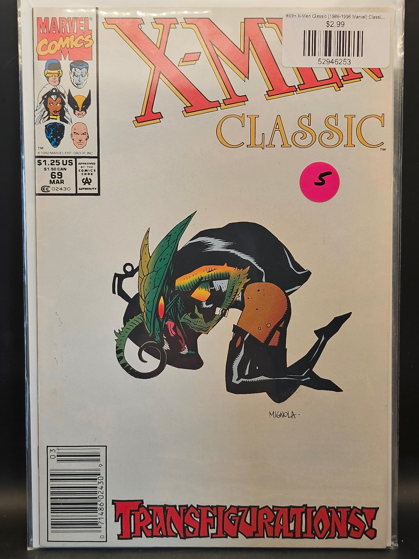 #69n X-Men Classic (1986-1995 Marvel) Classic X-Men