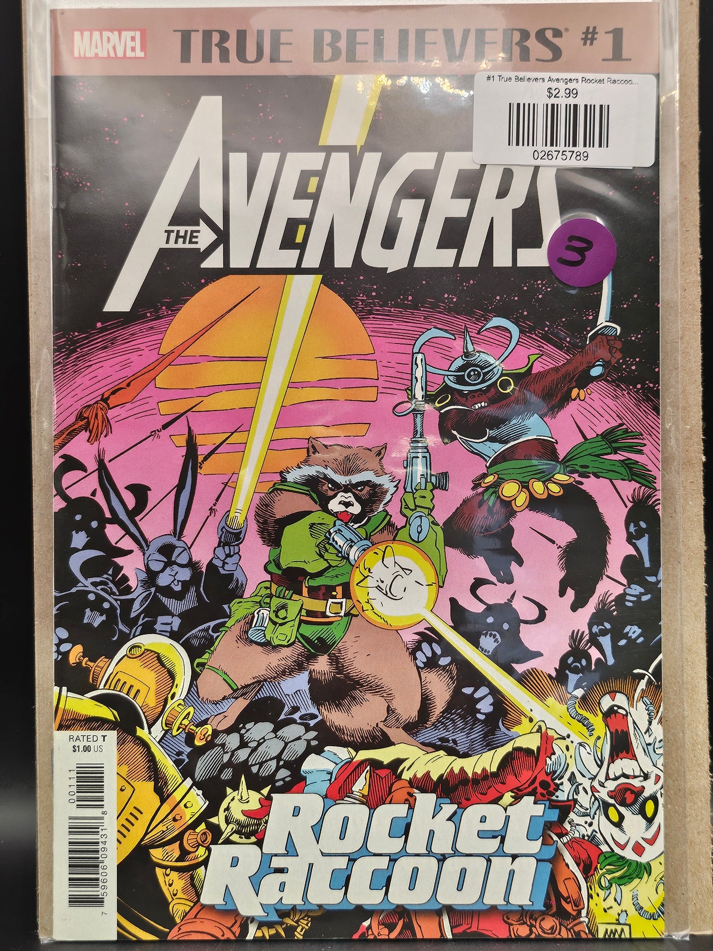 #1 True Believers Avengers Rocket Raccoon (2019 Marvel)