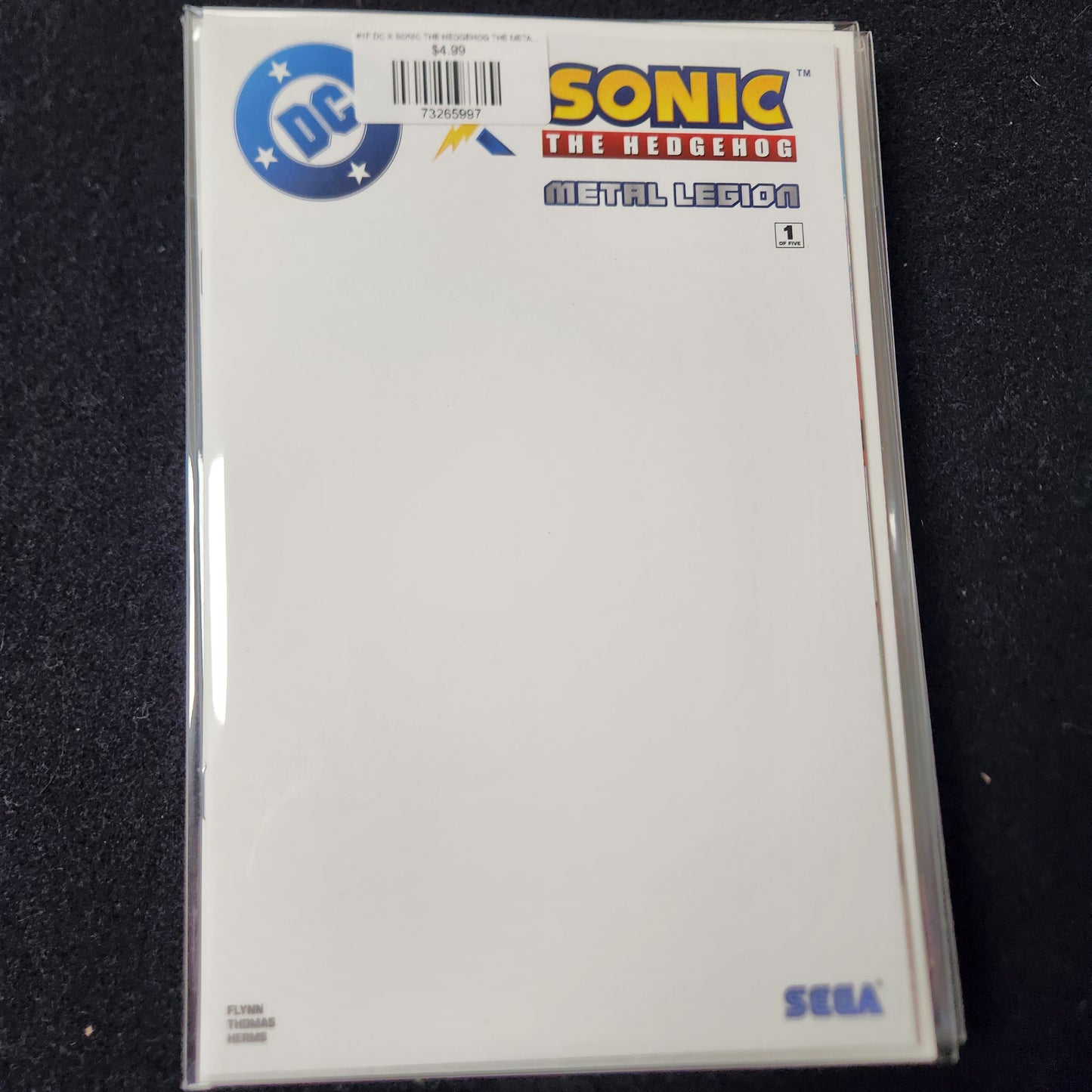 #1F DC X SONIC THE HEDGEHOG THE METAL LEGION (OF 5) BLANK CARD STOCK VAR (OF 5)