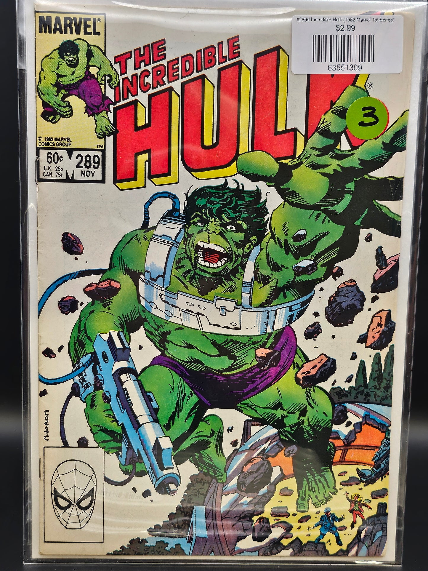 #289d Incredible Hulk (1962 Marvel 1st Series)