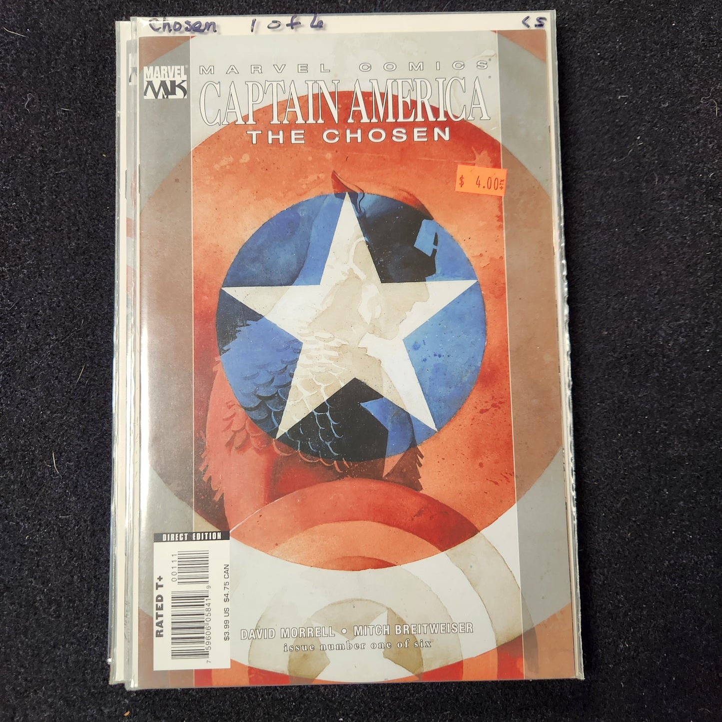 Captain America: The Chosen – Marvel – 2007–2008 – Volume 1 – Limited Series – #1 of 6 - Cover A - Direct Edition