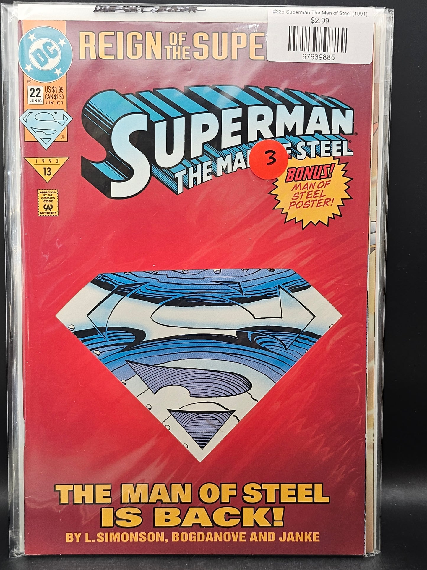 #22d Superman The Man of Steel (1991)