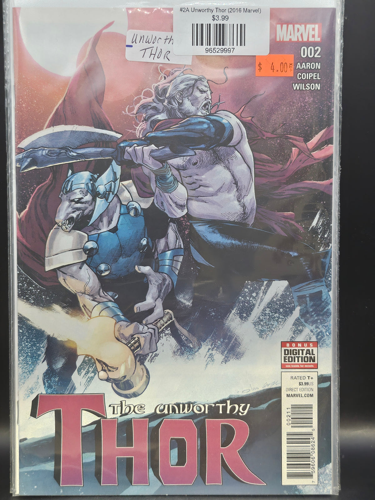 #2A Unworthy Thor (2016 Marvel)