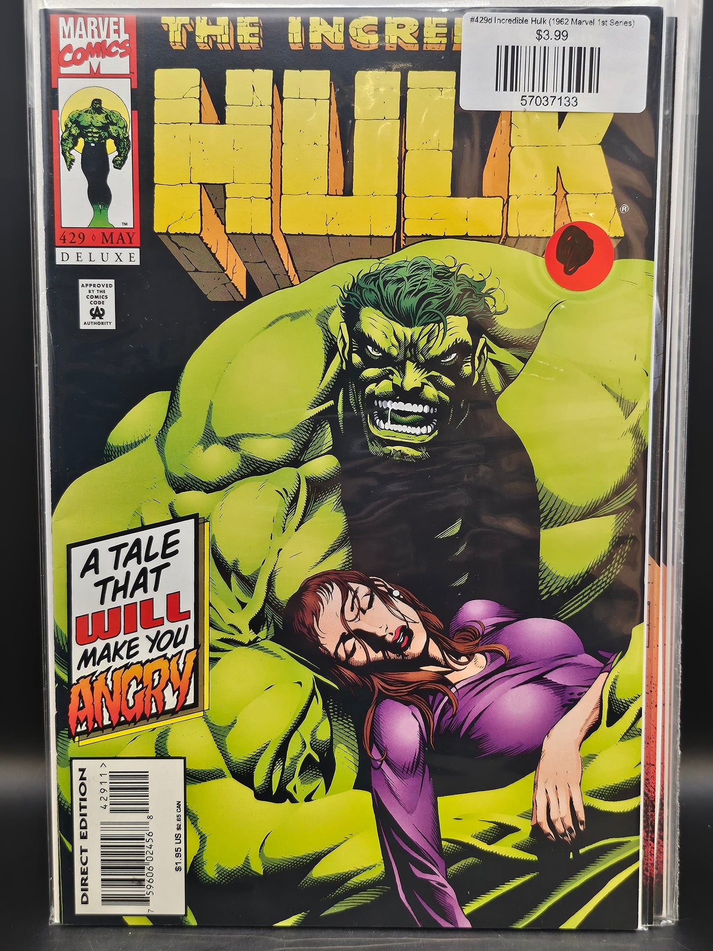 #429d Incredible Hulk (1962 Marvel 1st Series)