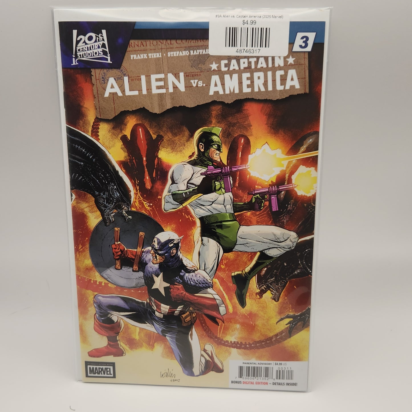 #3A Alien vs. Captain America (2025 Marvel)