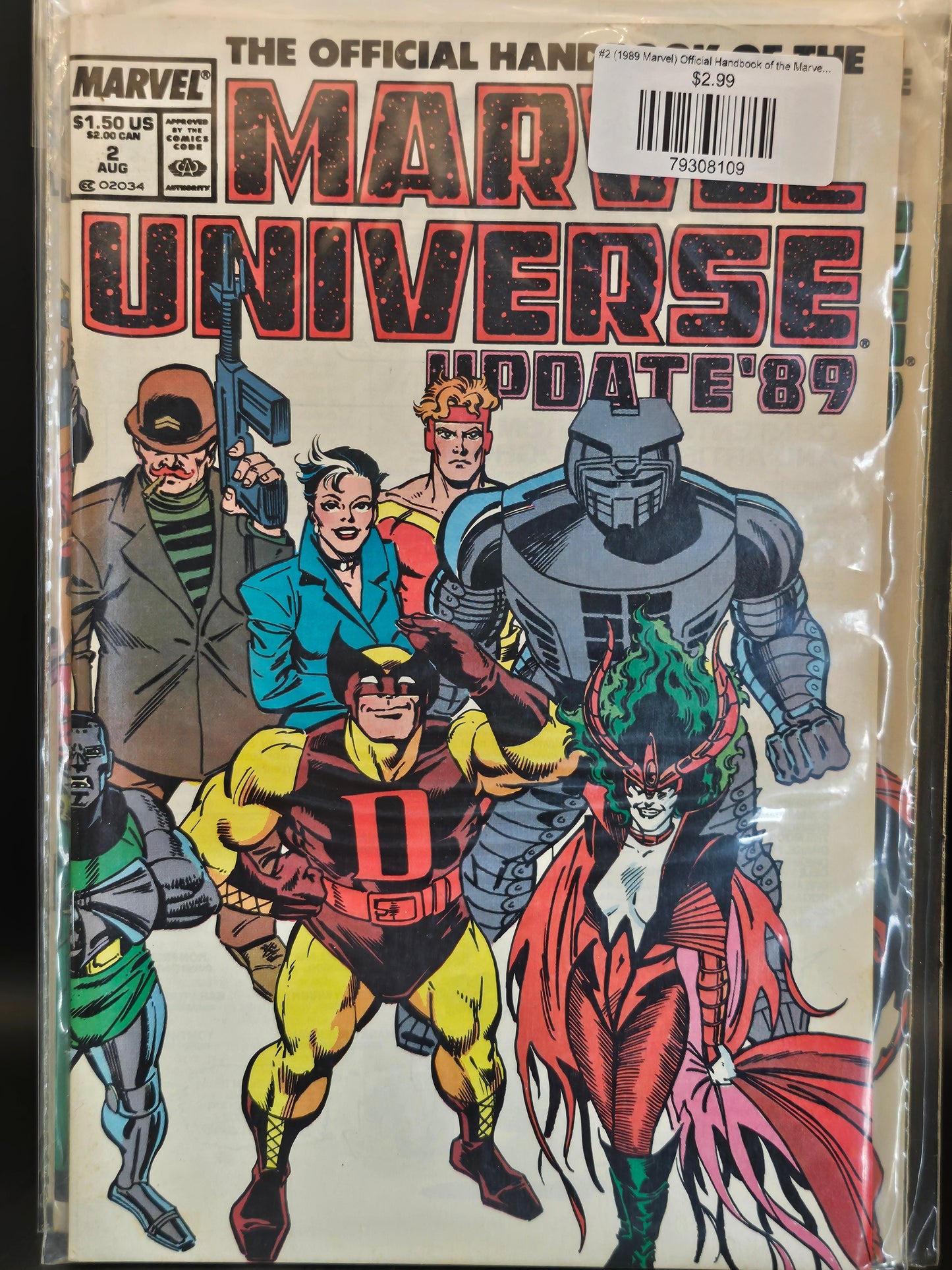 #2 (1989 Marvel) Official Handbook of the Marvel Universe Update '89