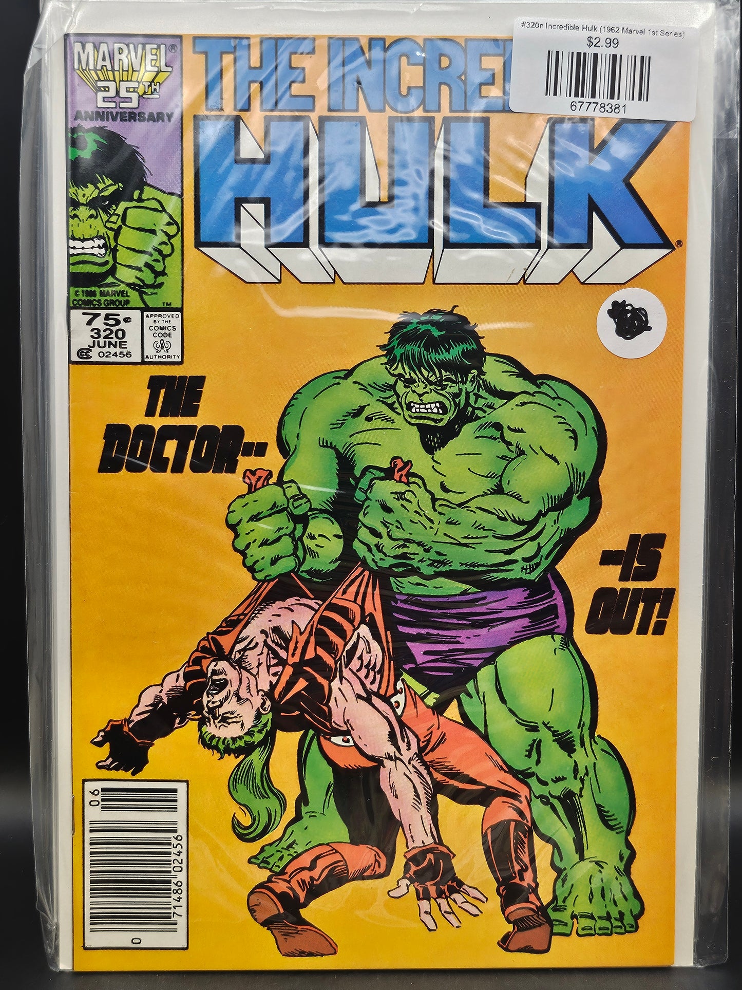 #320n Incredible Hulk (1962 Marvel 1st Series)