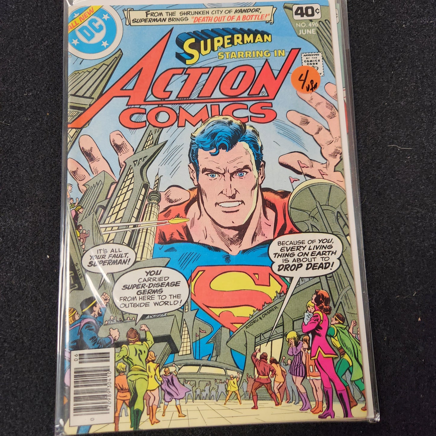 Action Comics #496 - Death Out of a Bottle (DC 1979)