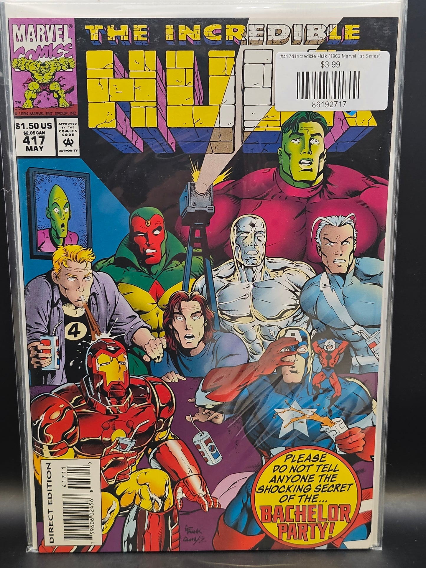 #417d Incredible Hulk (1962 Marvel 1st Series)