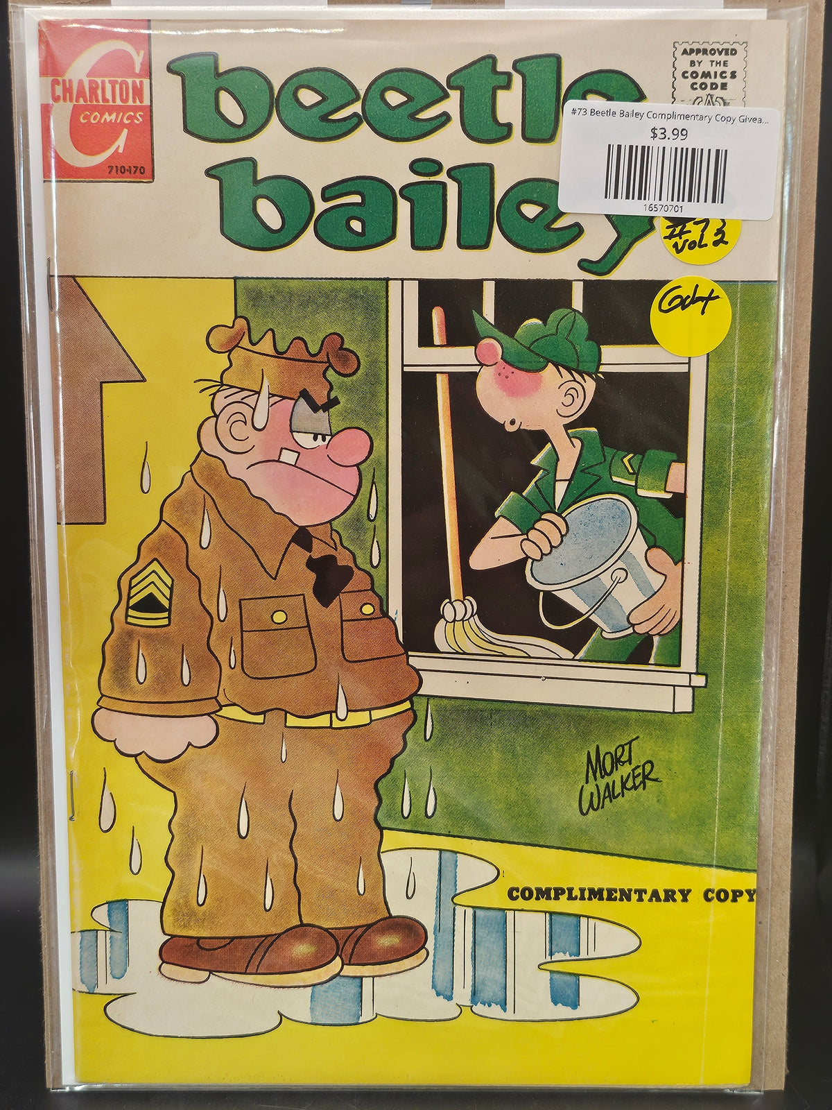 #73 Beetle Bailey Complimentary Copy Giveaway (1970 Charlton)