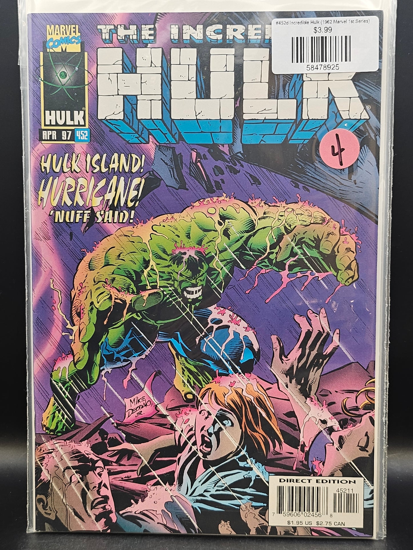 #452d Incredible Hulk (1962 Marvel 1st Series)
