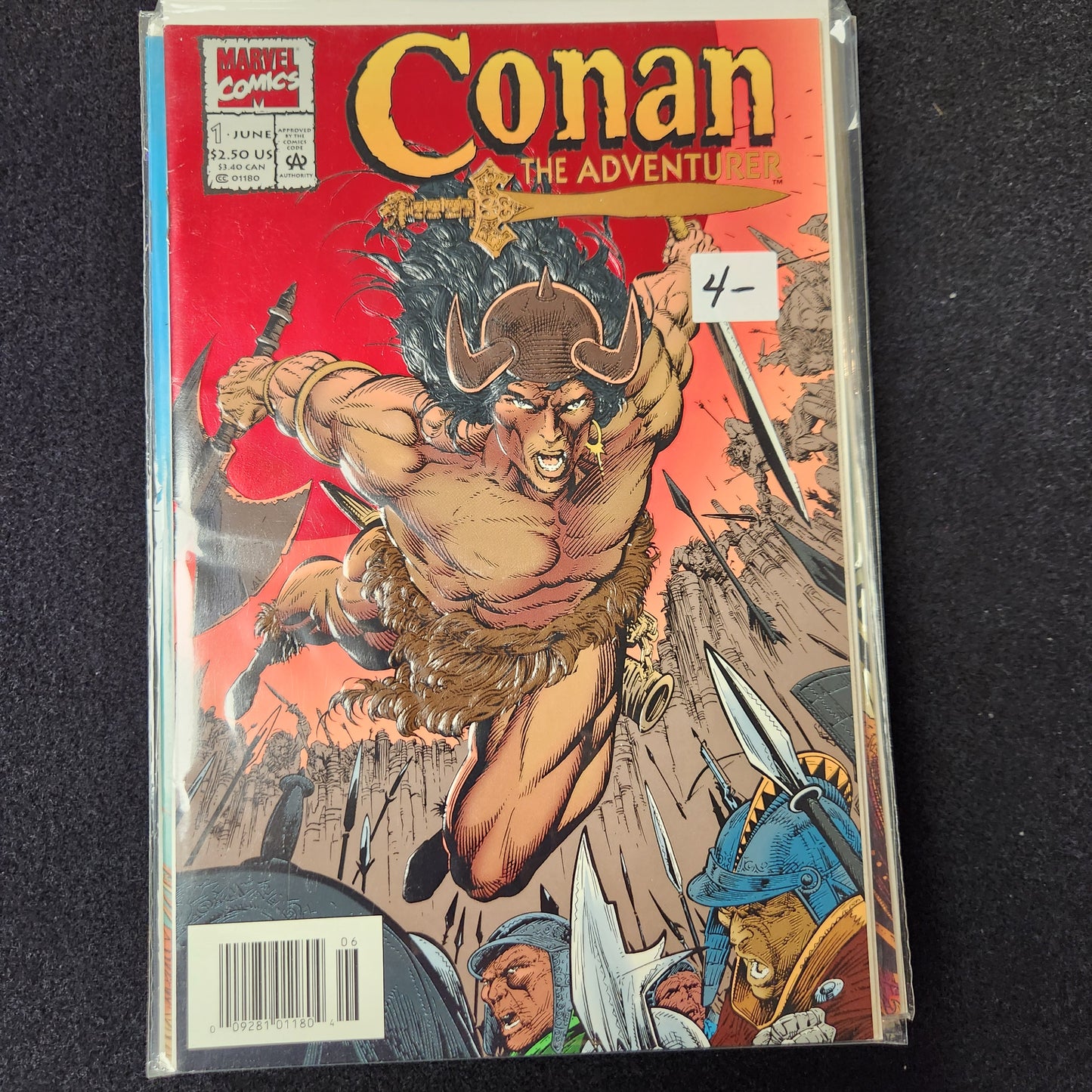 Conan the Adventurer – Marvel Comics – 1994–1995 – Volume 1 – Ongoing Series – #1 Direct Edition and Newsstand Edition