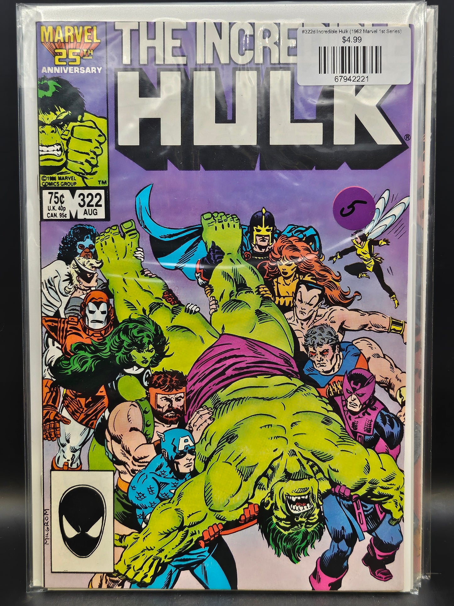 #322d Incredible Hulk (1962 Marvel 1st Series)