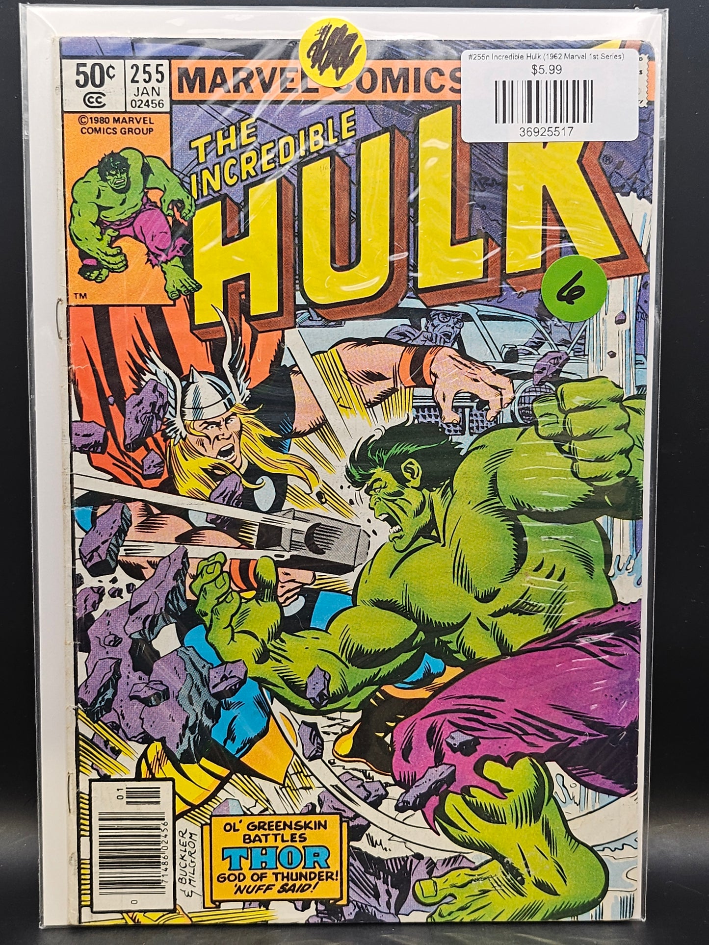 #255n Incredible Hulk (1962 Marvel 1st Series)