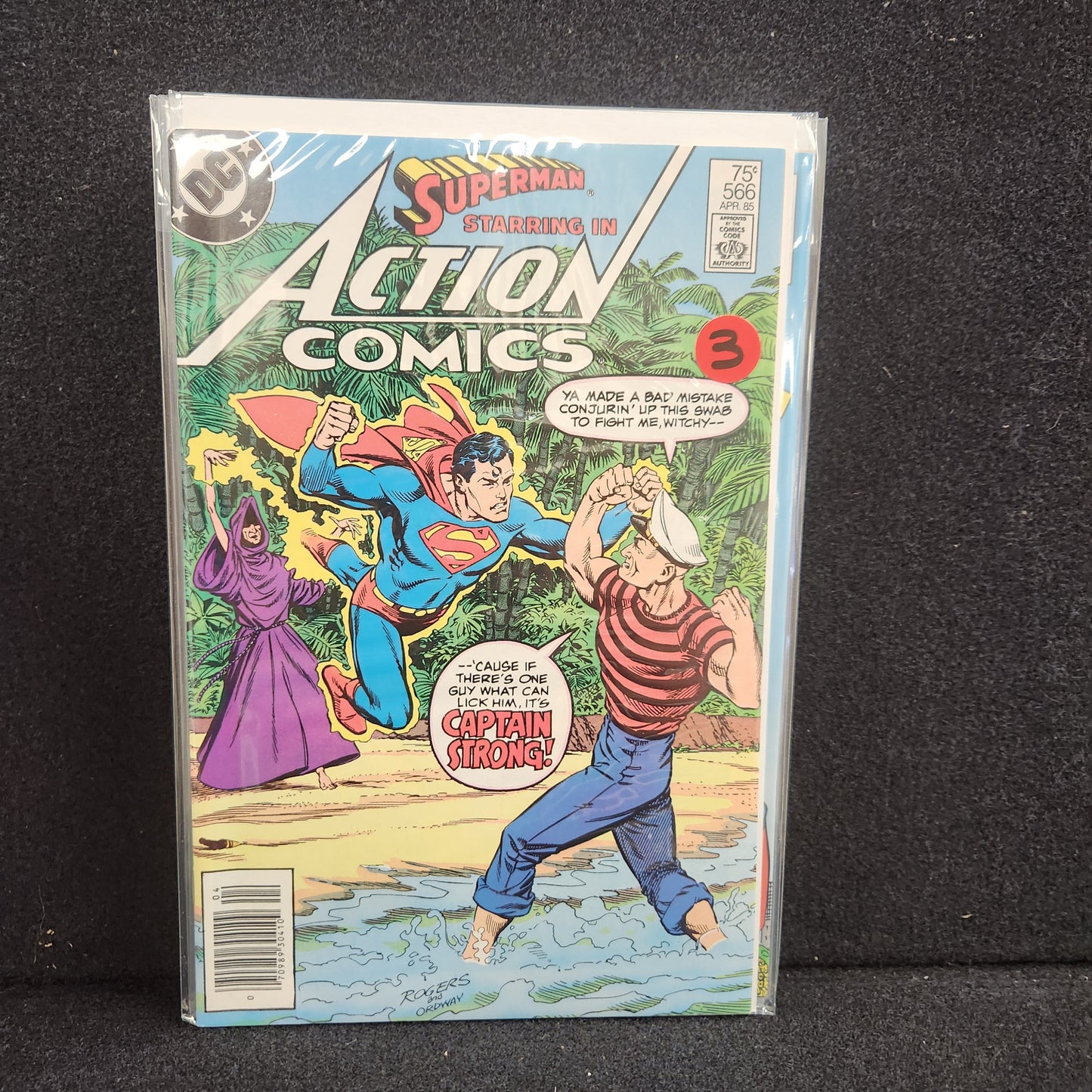 Action Comics #566 - Superman and Captain Strong (DC 1985)