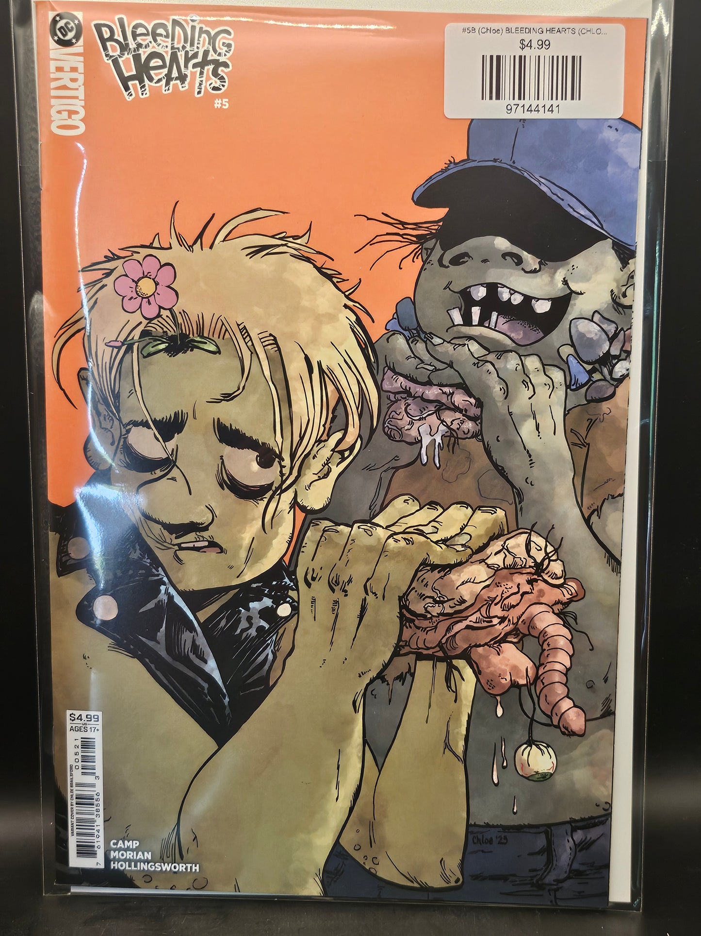 #5B (Chloe) BLEEDING HEARTS (CHLOE BRAILSFORD CARD STOCK VAR MR)