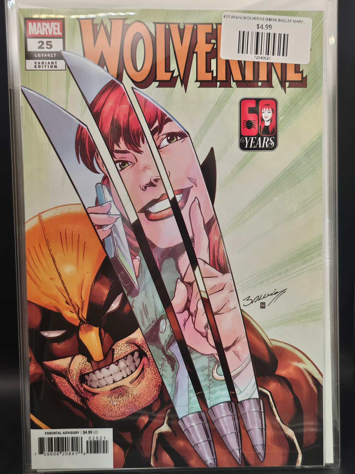 #25 (Mark) WOLVERINE (MARK BAGLEY MARY JANE WATSON VARIANT)