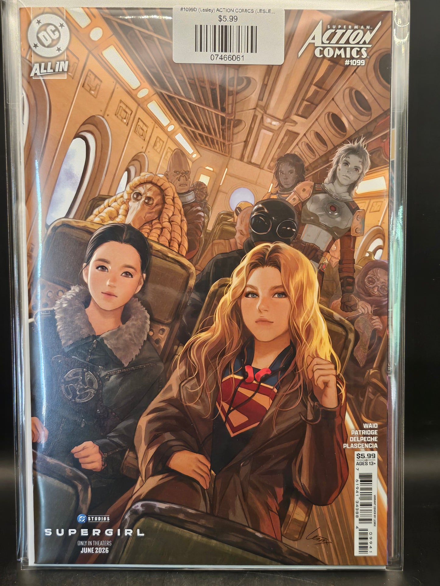 #1099D (Lesley) ACTION COMICS (LESLEY LEIRIX LI SUPERGIRL MOVIE CARD STOCK VAR THE REIGN OF THE SUPERBOYS)