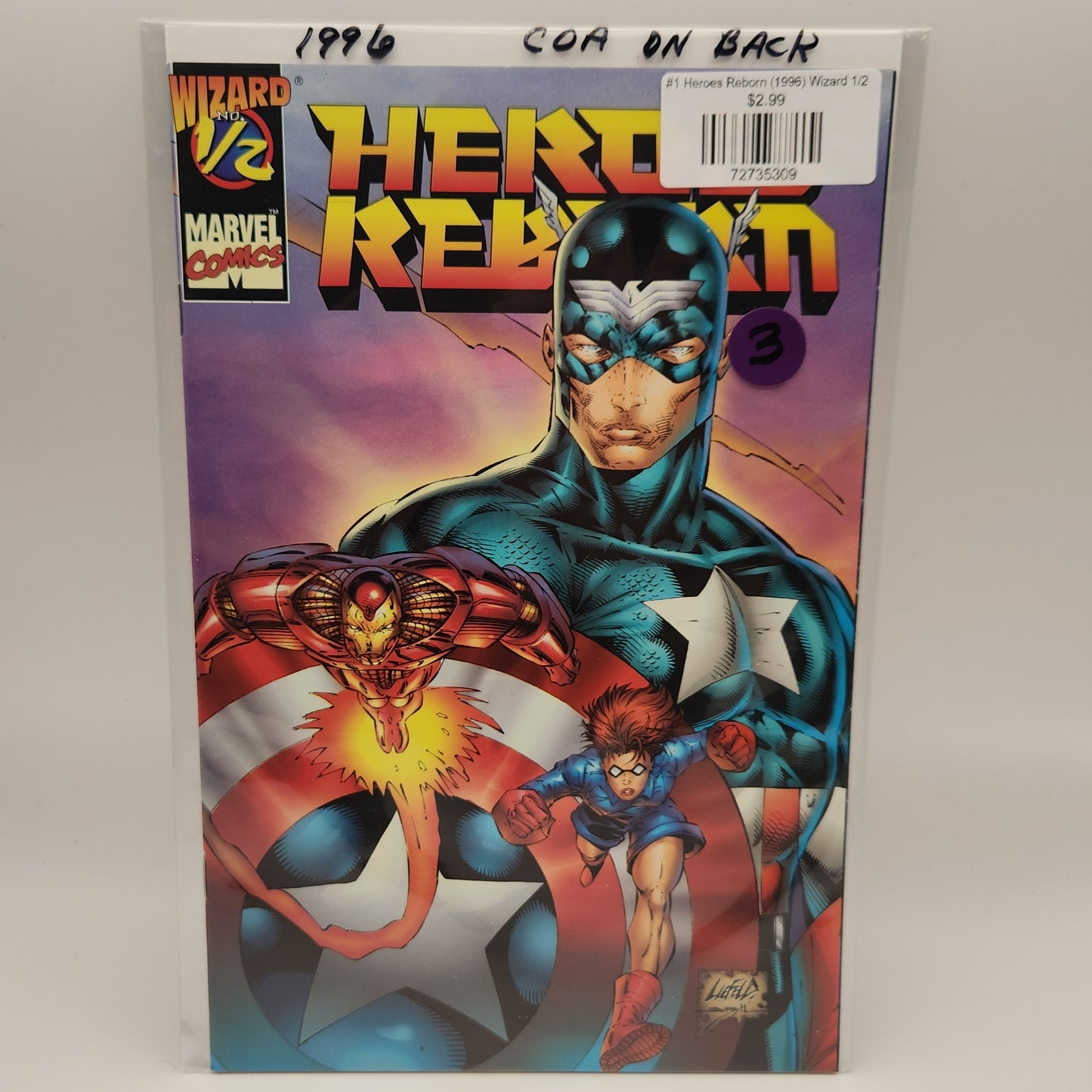 #1 Heroes Reborn (1996) Wizard 1/2
