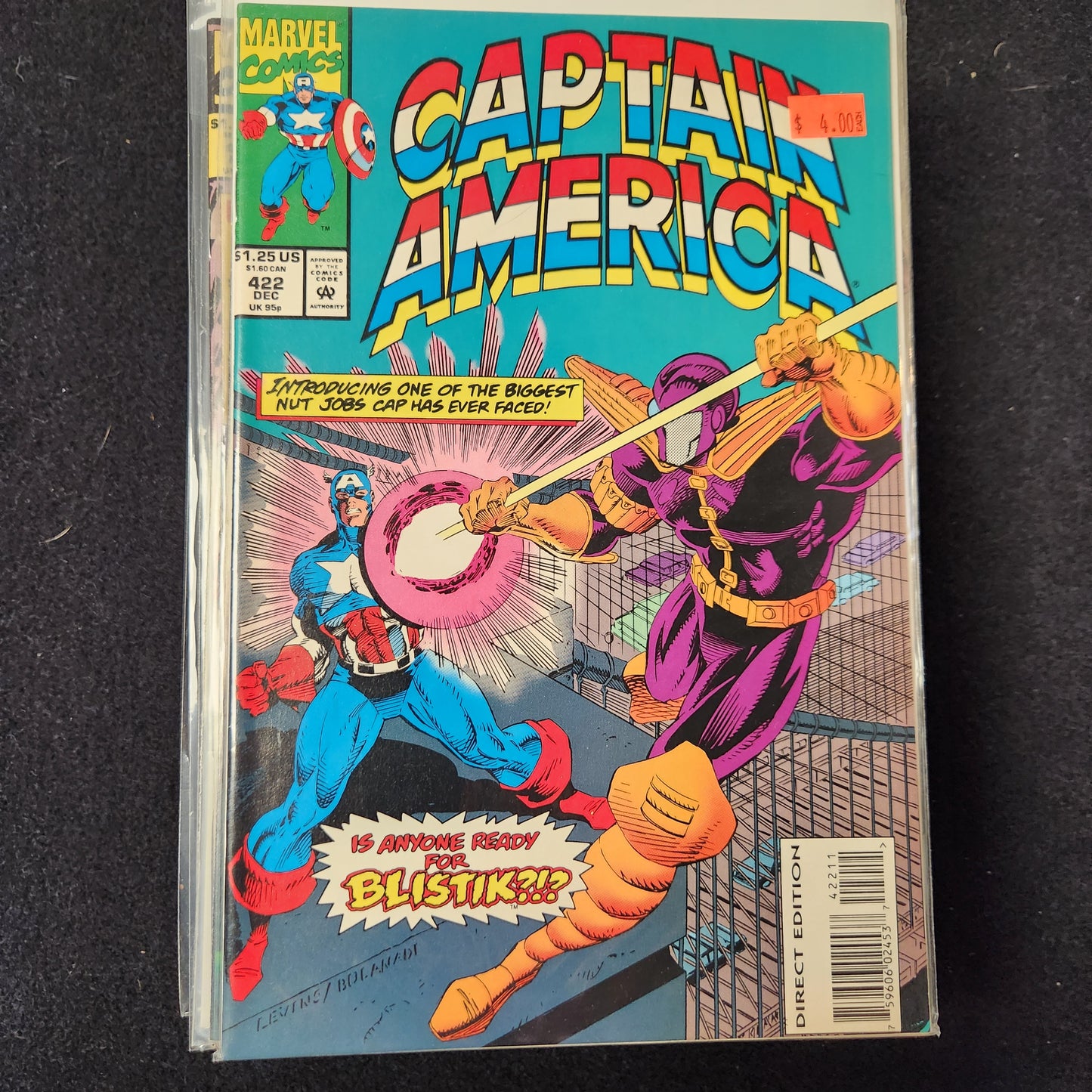 Captain America – Marvel – 1968–1996 – Volume 1 – Ongoing Series – #422