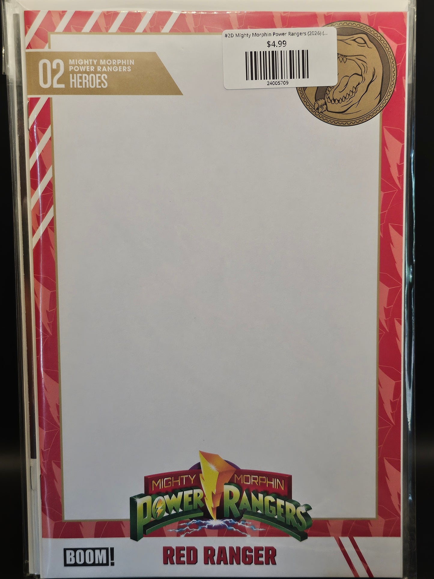 #2D Mighty Morphin Power Rangers (2026) (Trading Card Blank Sketch Variant)