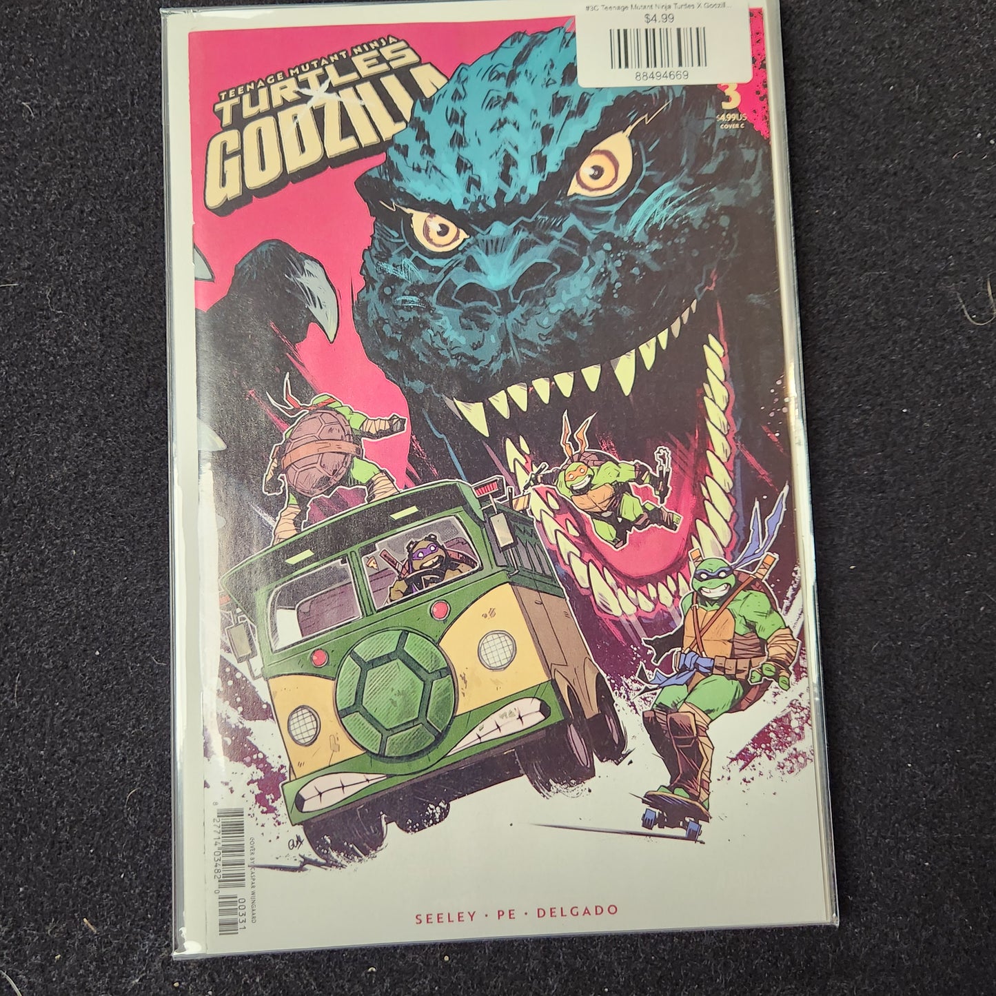 #3C Teenage Mutant Ninja Turtles X Godzilla (2025 IDW)