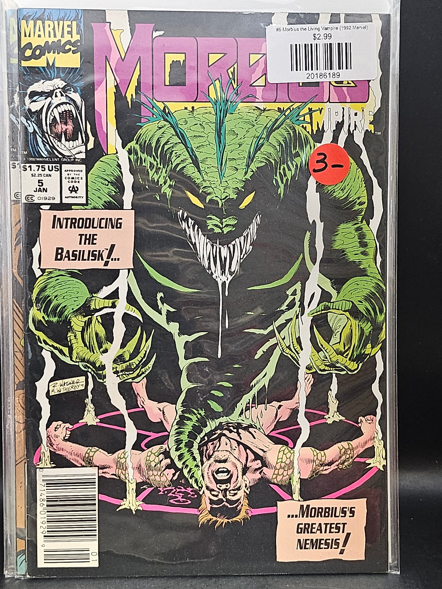 #5 Morbius the Living Vampire (1992 Marvel)