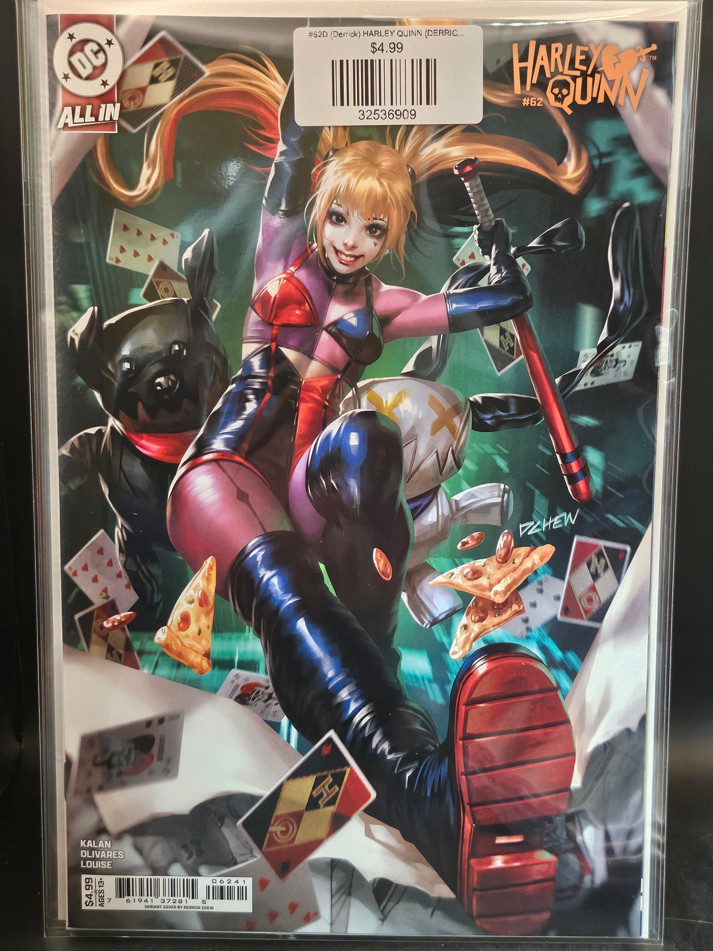 #62D (Derrick) HARLEY QUINN (DERRICK CHEW CARD STOCK VAR)