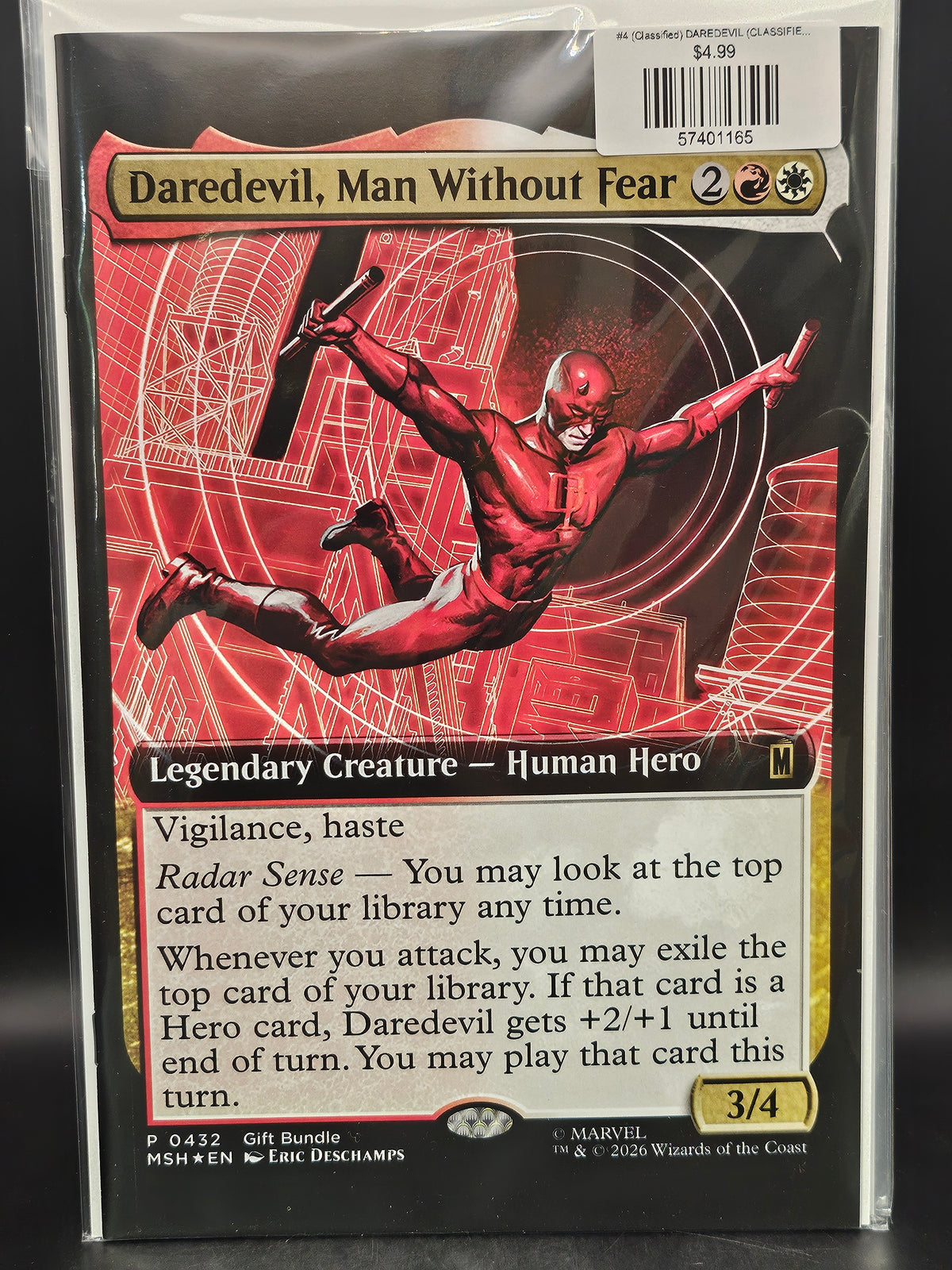 #4 (Classified) DAREDEVIL (CLASSIFIED ARTIST MAGIC: THE GATHERING VARIANT)