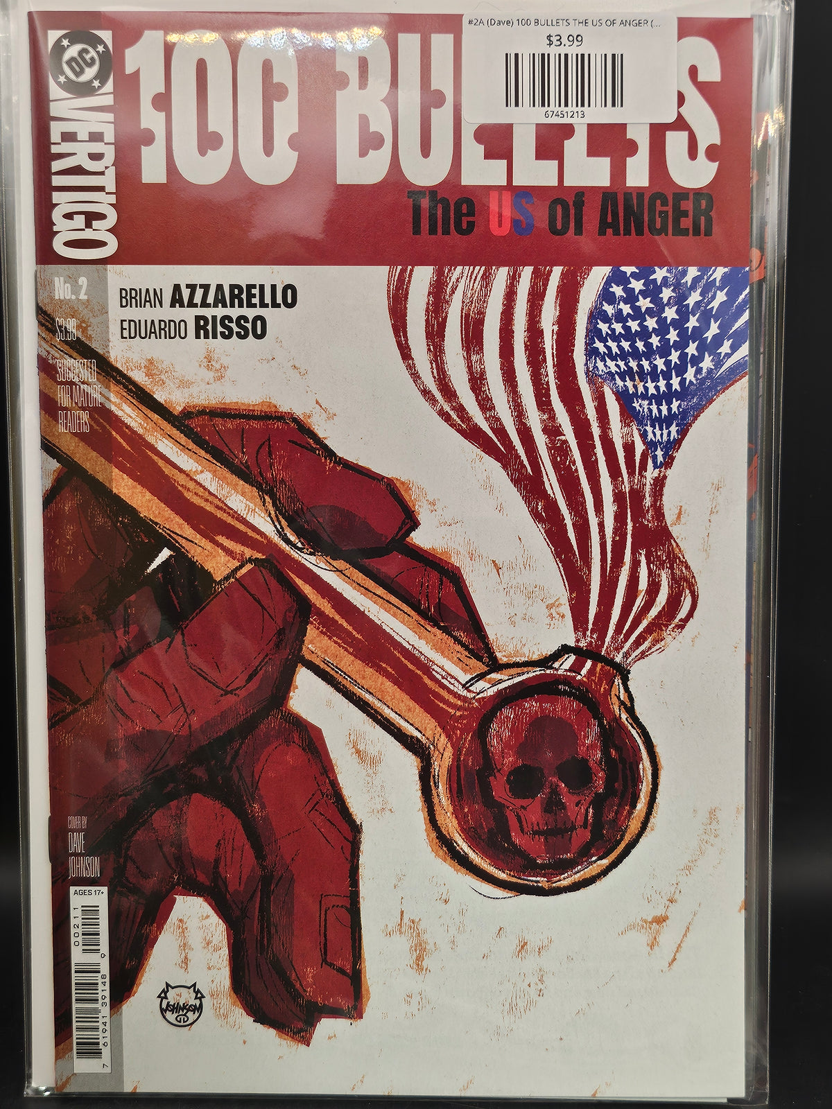 #2A (Dave) 100 BULLETS THE US OF ANGER (OF 8 DAVE JOHNSON MR)