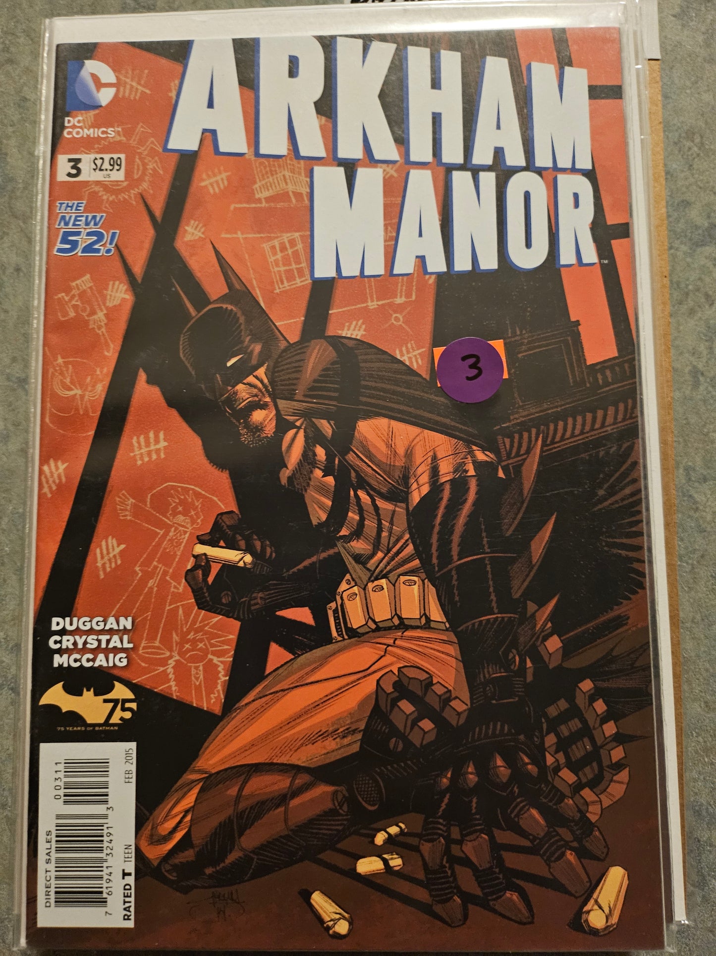 Batman: Arkham Manor – DC Comics – (2014–2015) – Volume 1 – Limited Series – #3 of 6 - Cover A