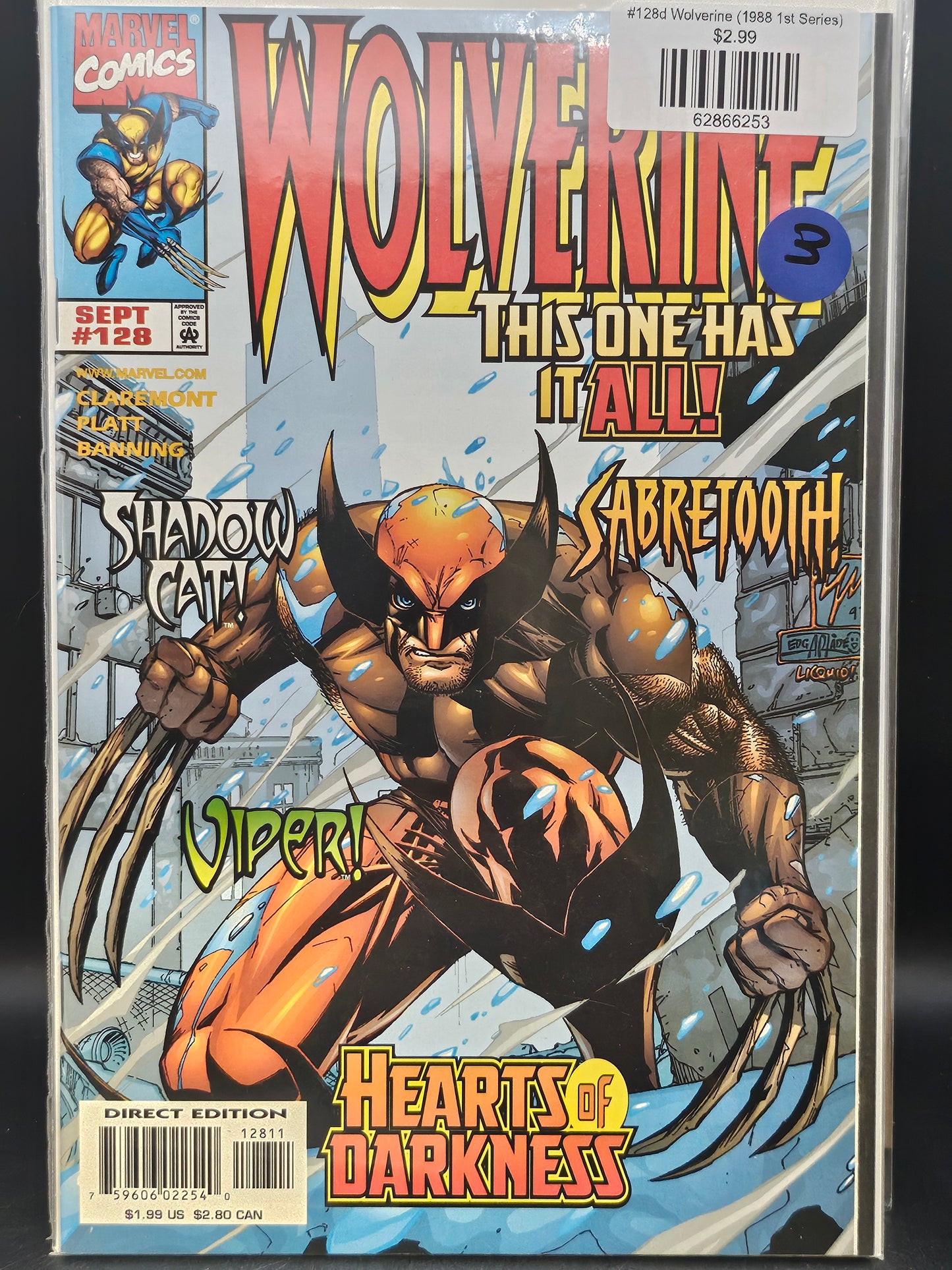 #128d Wolverine (1988 1st Series)
