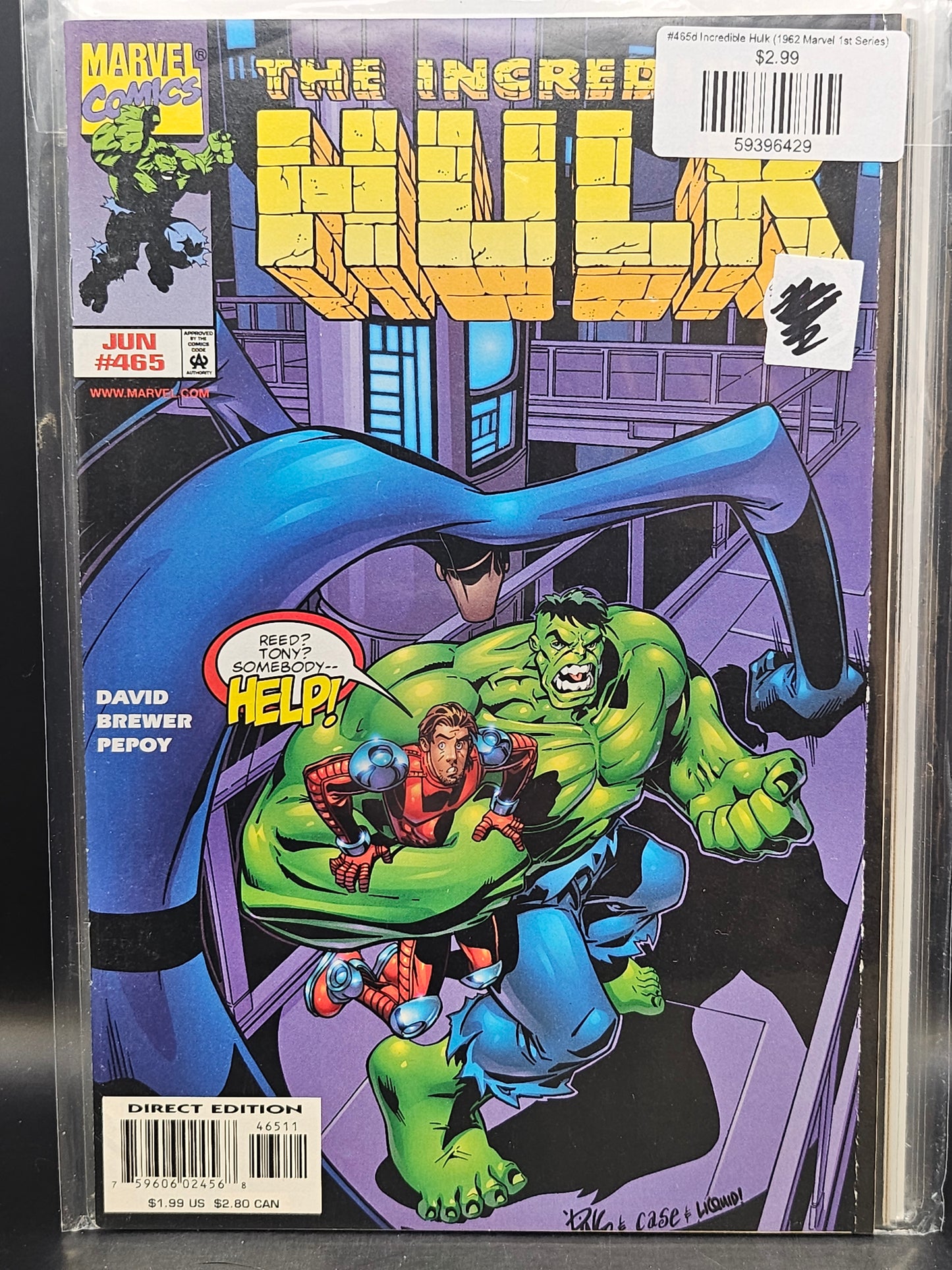 #465d Incredible Hulk (1962 Marvel 1st Series)
