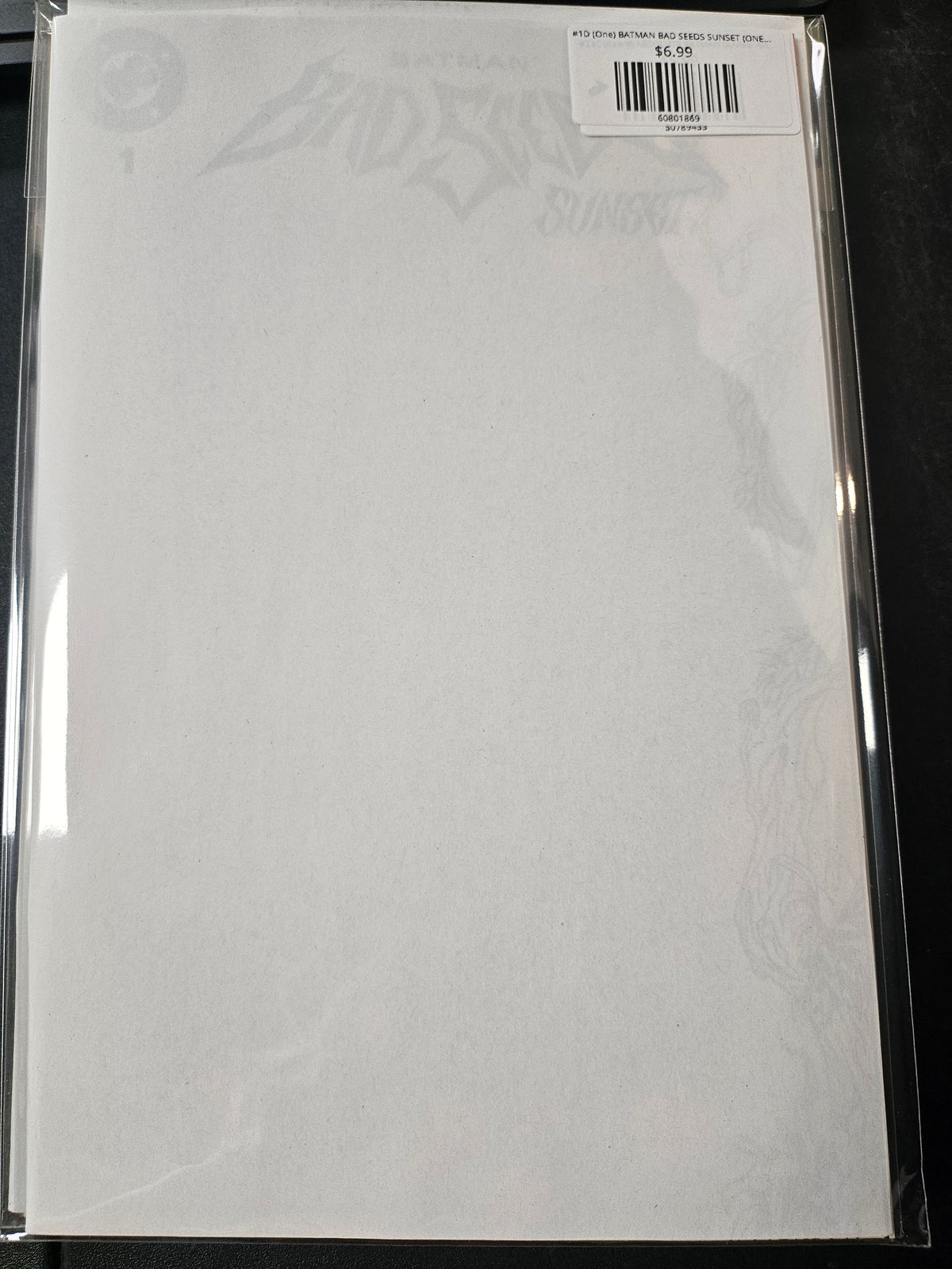 #1D (One) BATMAN BAD SEEDS SUNSET (ONE SHOT BLANK CARD STOCK VAR)