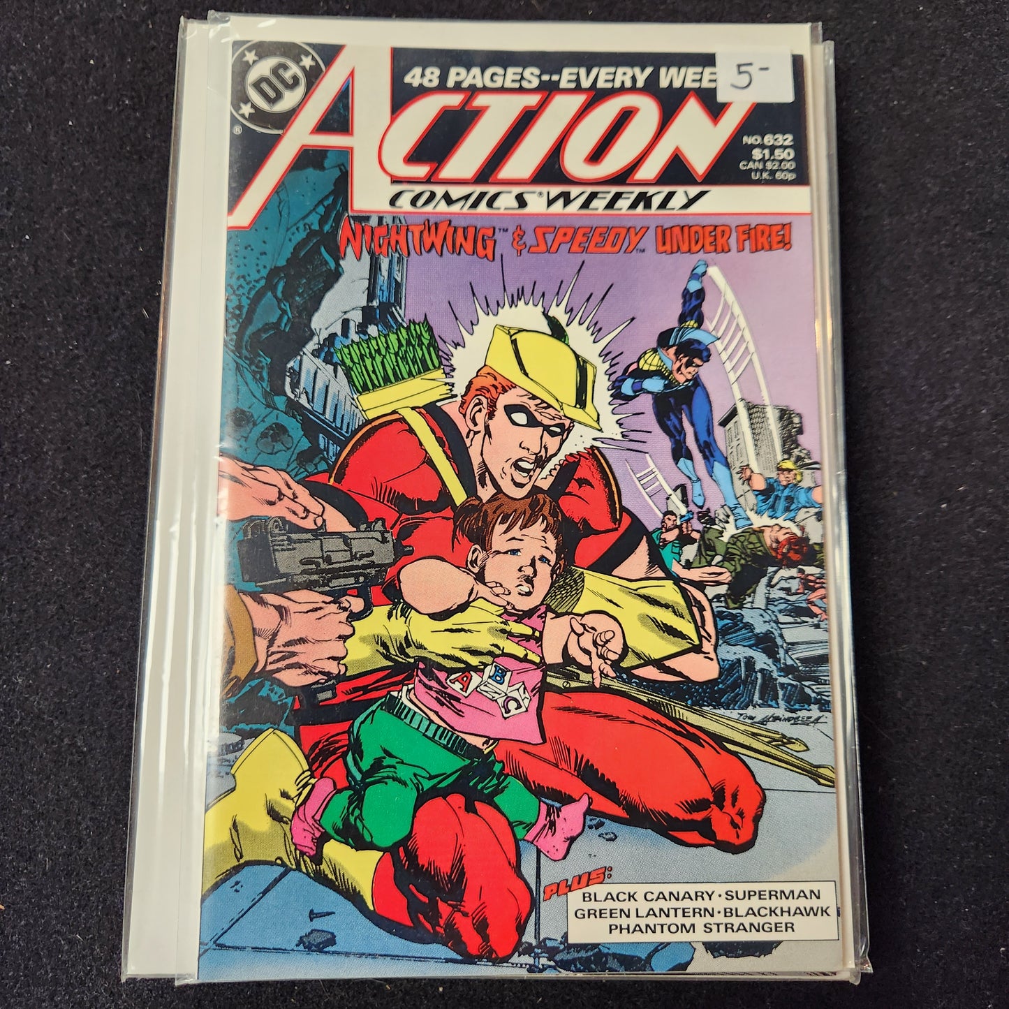 Action Comics #632 - Nightwing and Speedy Under Fire (DC 1989)