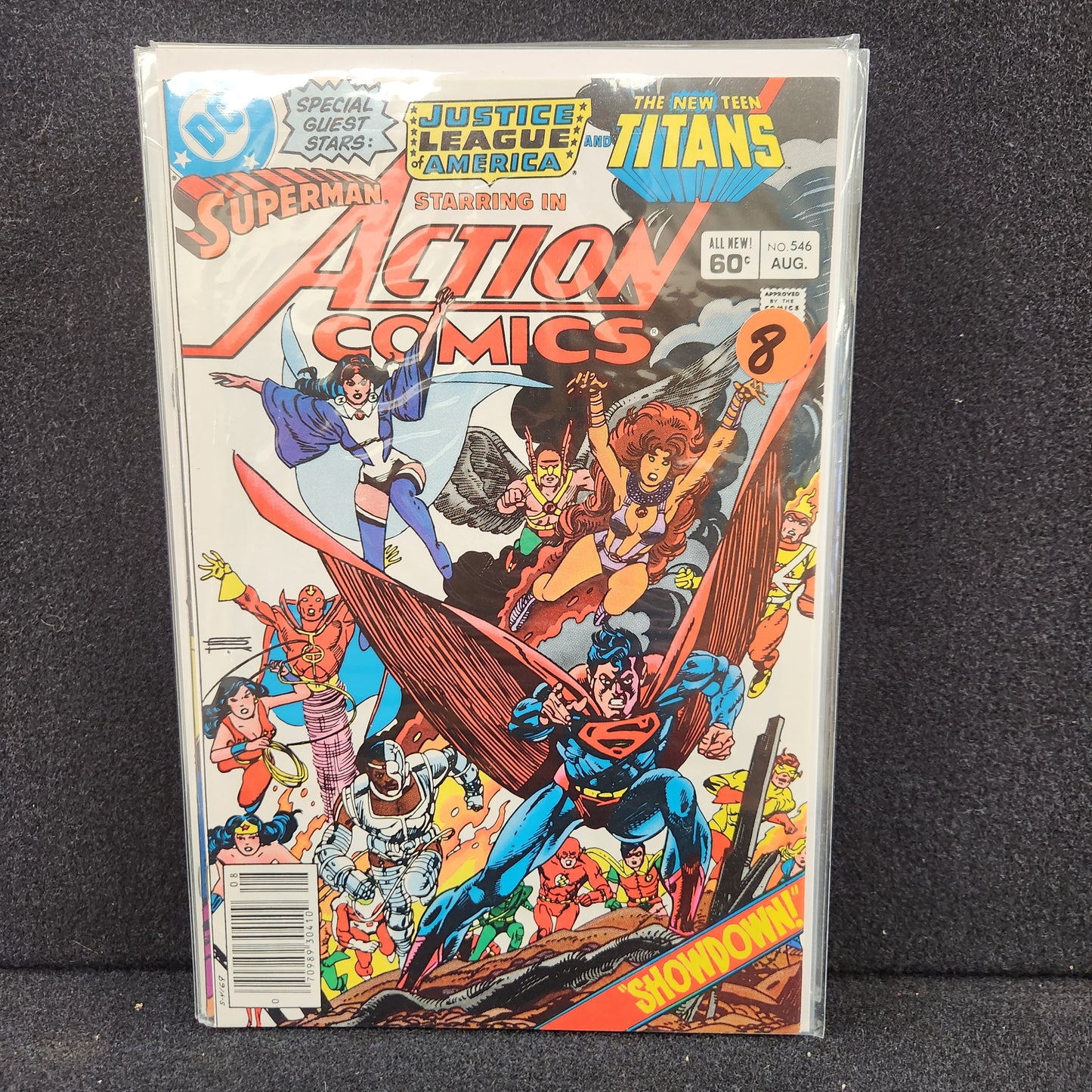 Action Comics #546 - JLA and New Teen Titans Crossover (DC 1983)