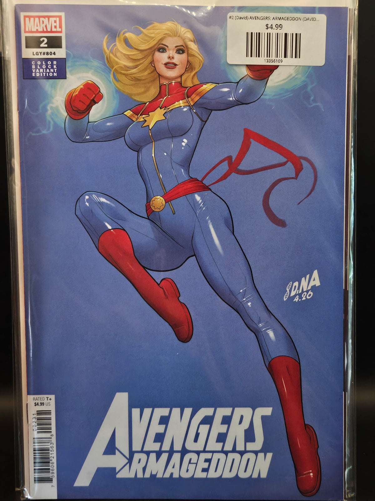 #2 (David) AVENGERS: ARMAGEDDON (DAVID NAKAYAMA COLOR BLOCK BLUE VARIANT)