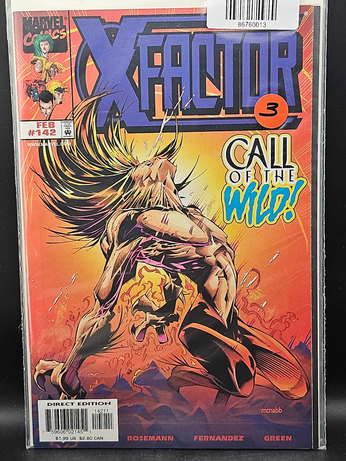 #142d X-Factor (1986 1st Series Marvel)
