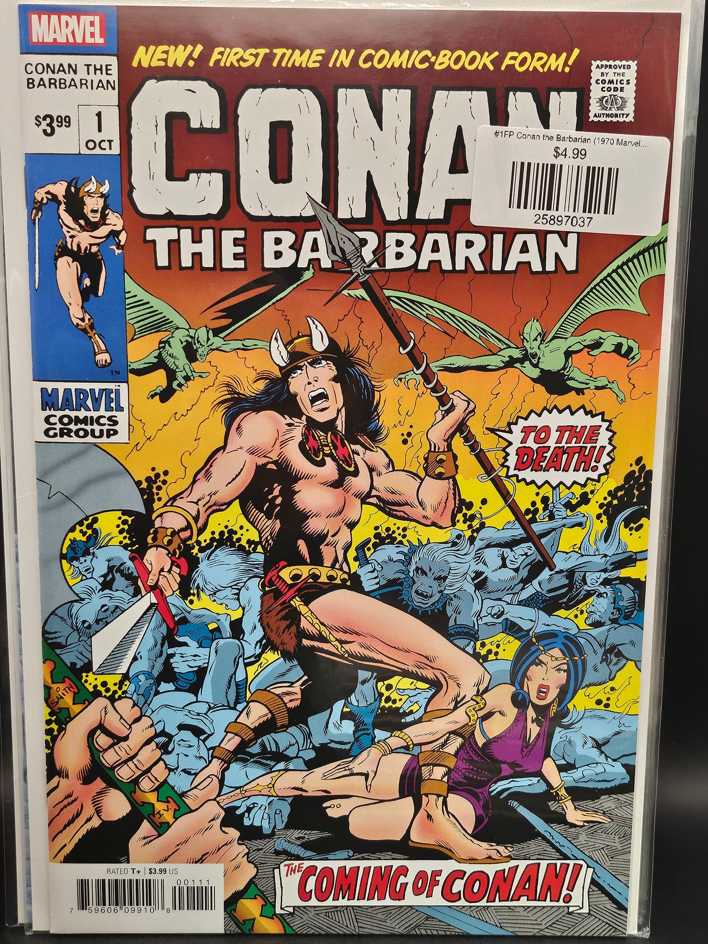 #1FP Conan the Barbarian (1970 Marvel) Facsimile Edition (First Printing)